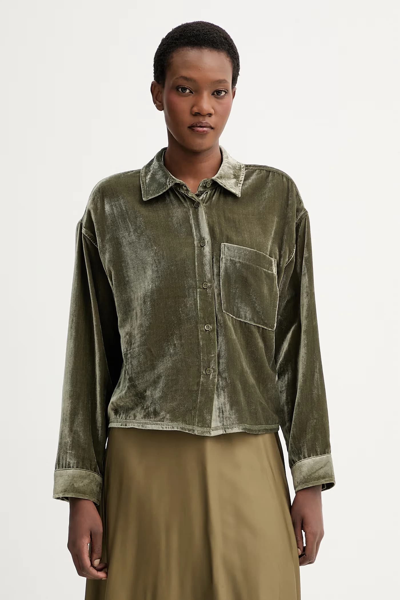 Велюровая рубашка