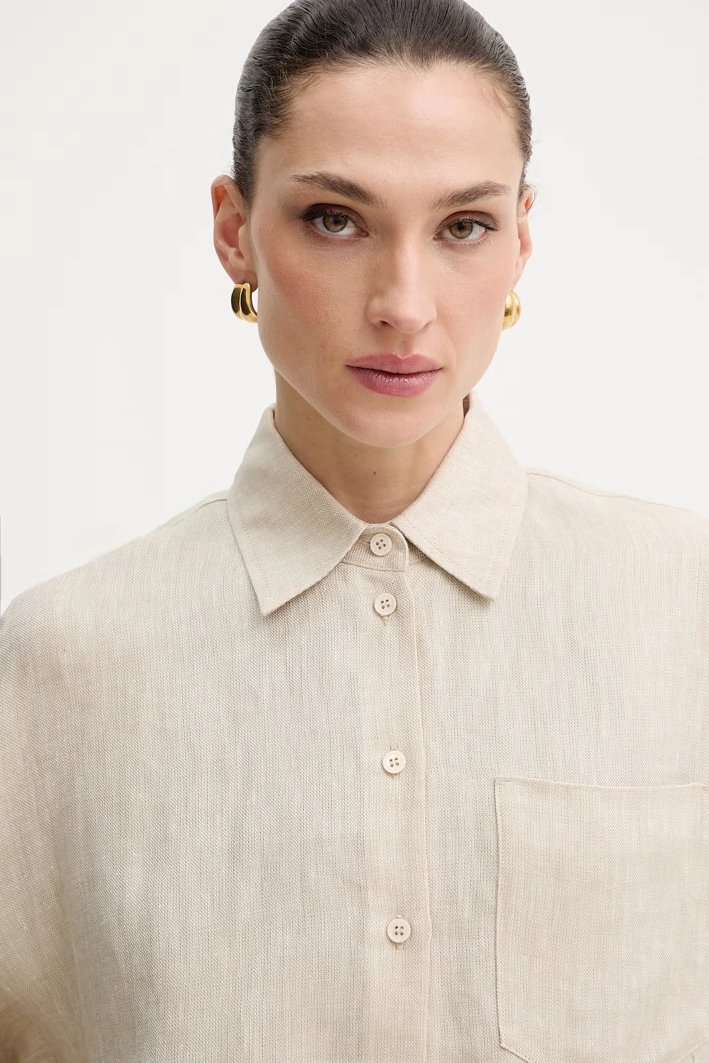 льняная рубашка CAPO - фото 4