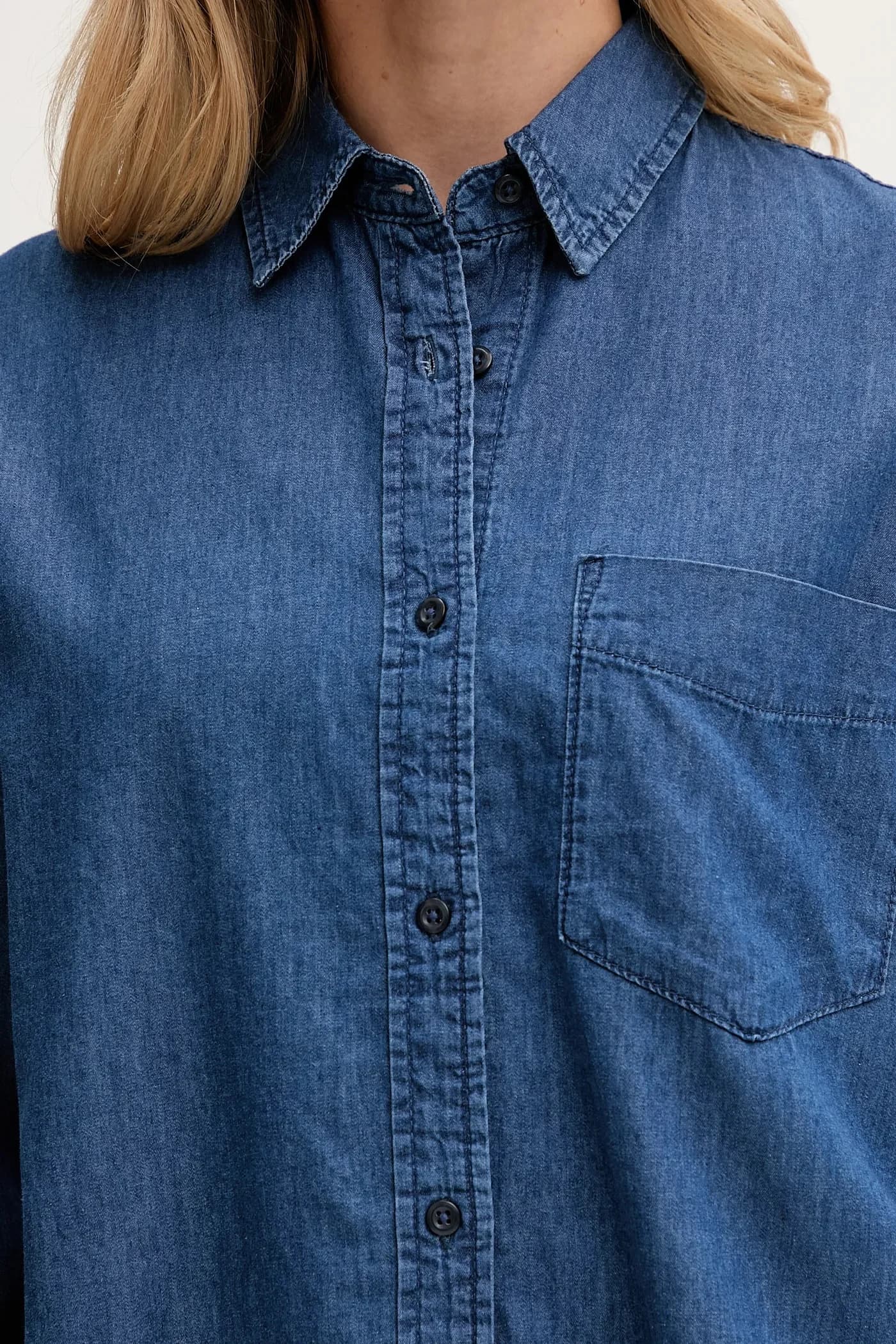 Джинсовая рубашка - фото 5