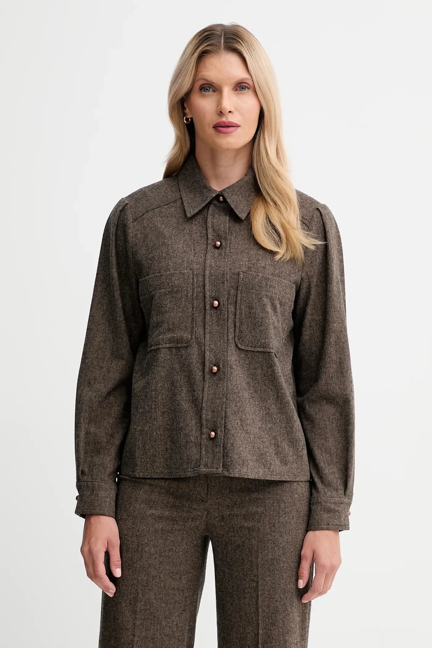 Рубашка из смесовой шерсти