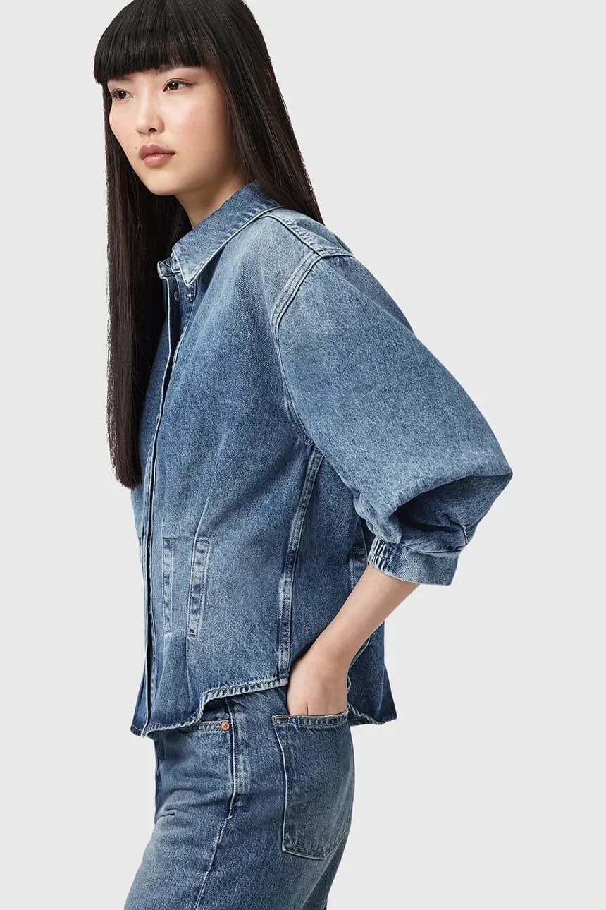 AllSaints koszula jeansowa NANCY - фото 4