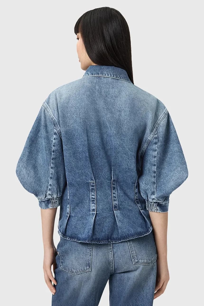 AllSaints koszula jeansowa NANCY - фото 5