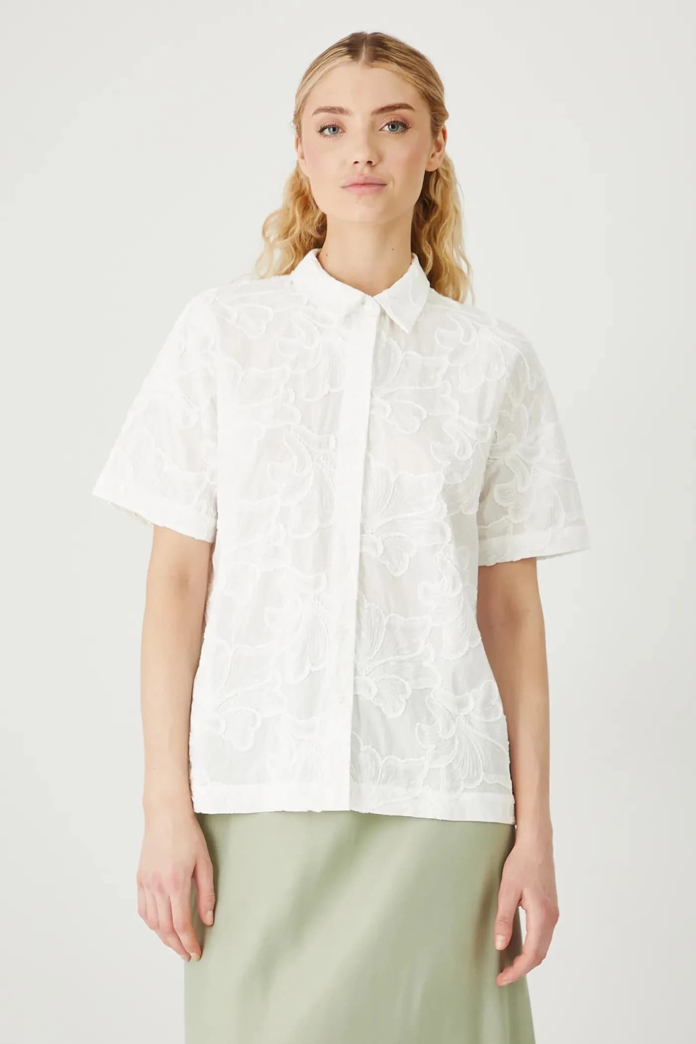 Хлопковая рубашка - фото 2