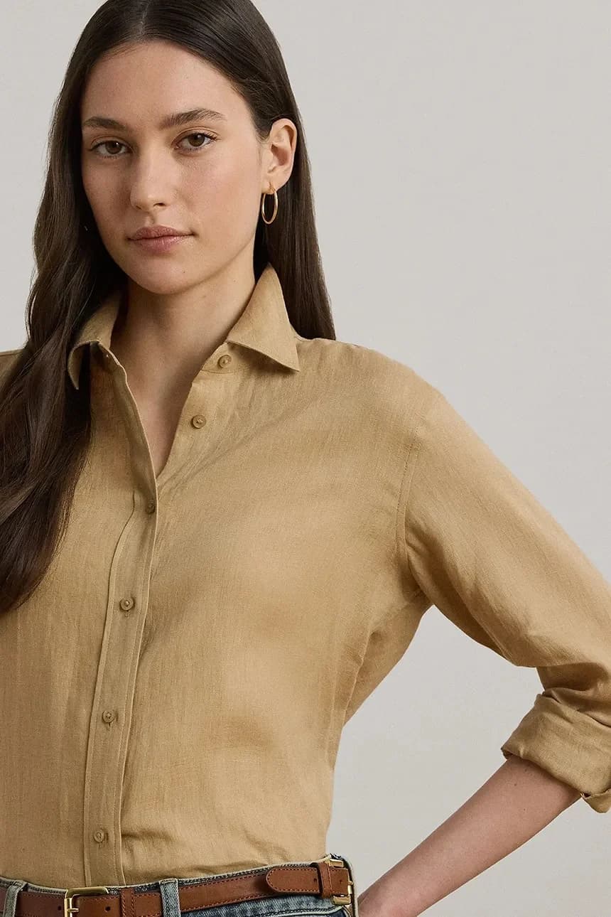 Льняная рубашка - фото 4