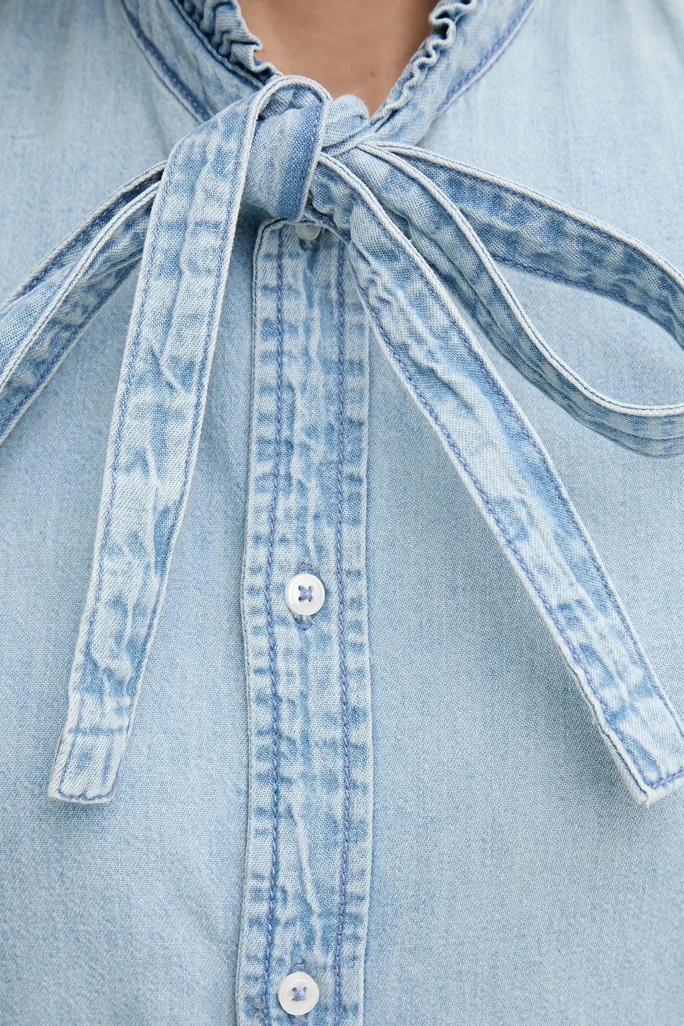 Хлопковая рубашка United Colors of Benetton - фото 5