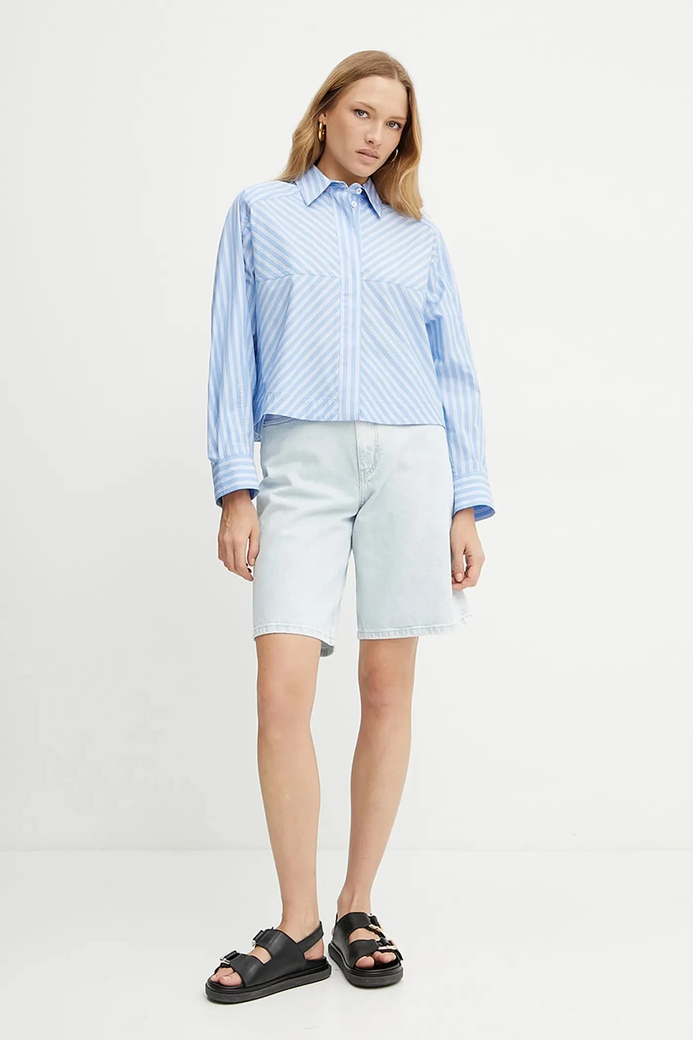 хлопковая рубашка BRITTNEY - фото 2