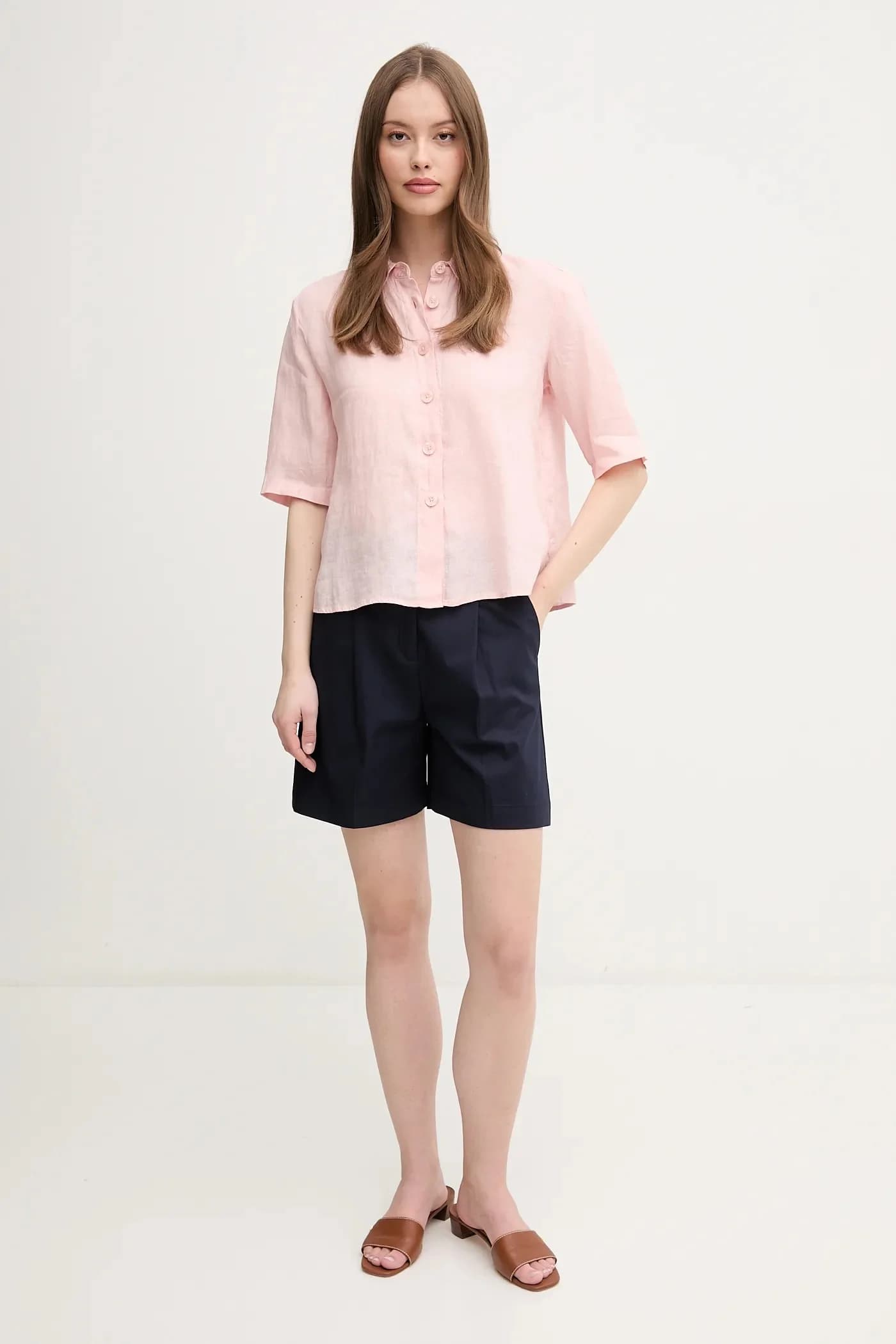 Льняная рубашка - фото 2