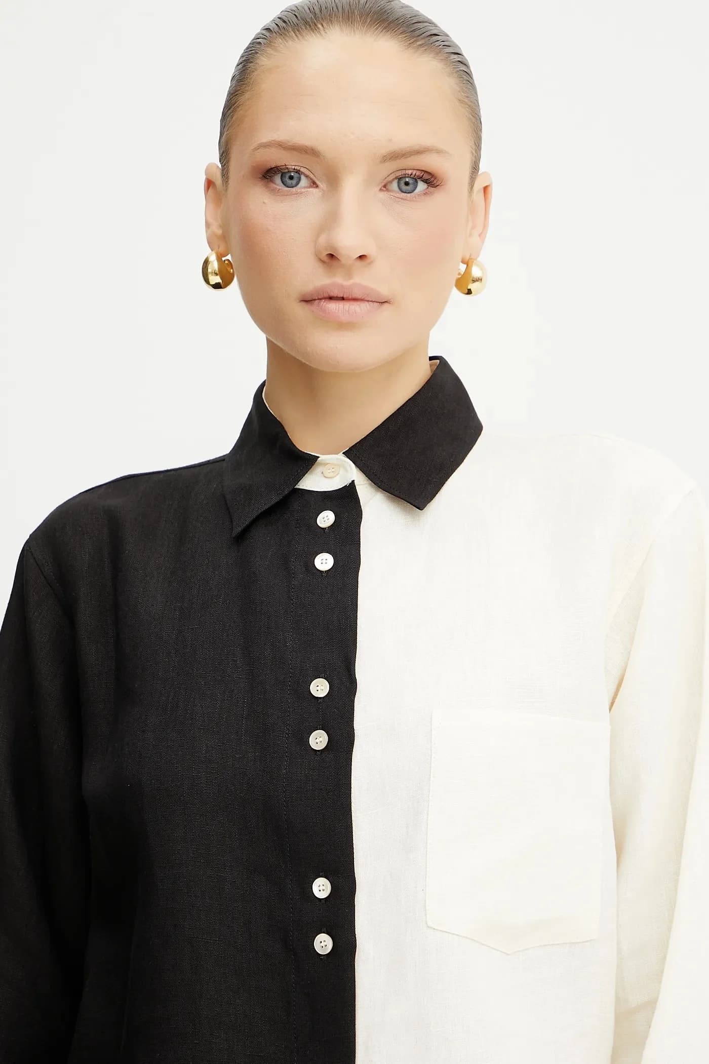 Льняная рубашка - фото 4