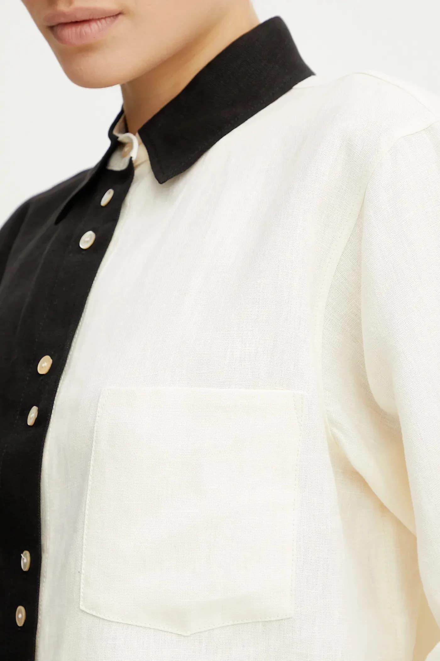 Льняная рубашка - фото 5