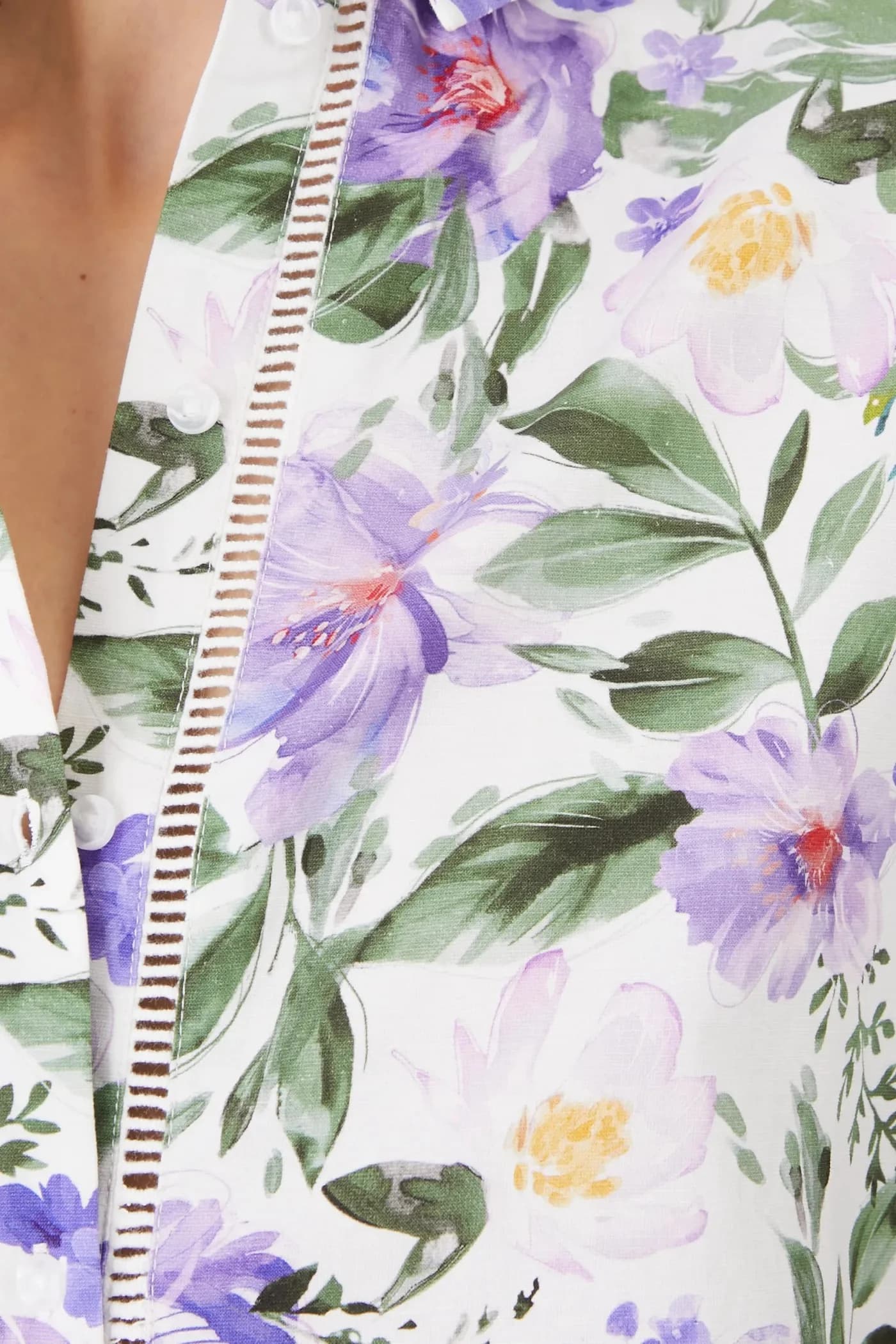 Рубашка из смесового льна - фото 5