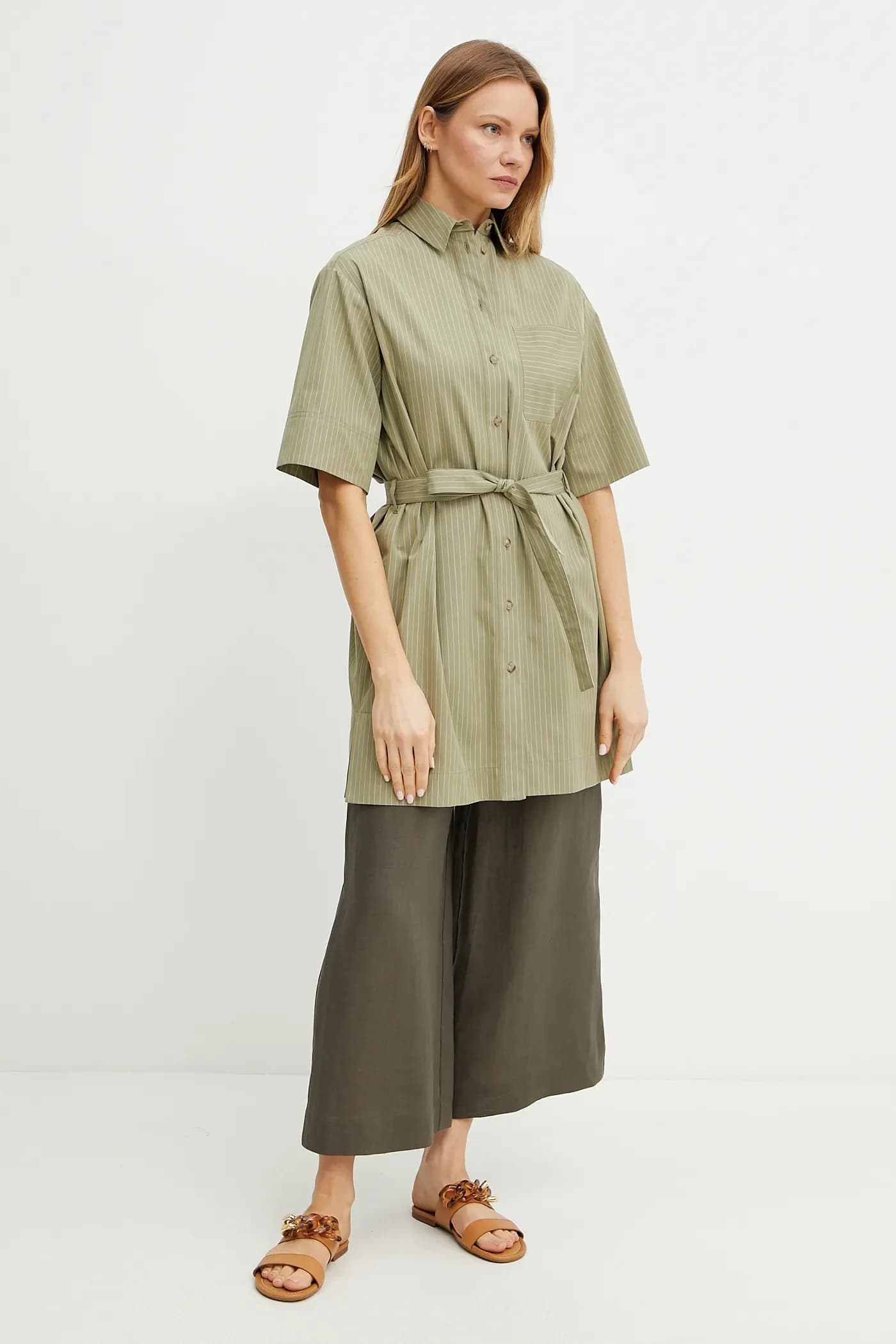 Хлопковая рубашка - фото 2