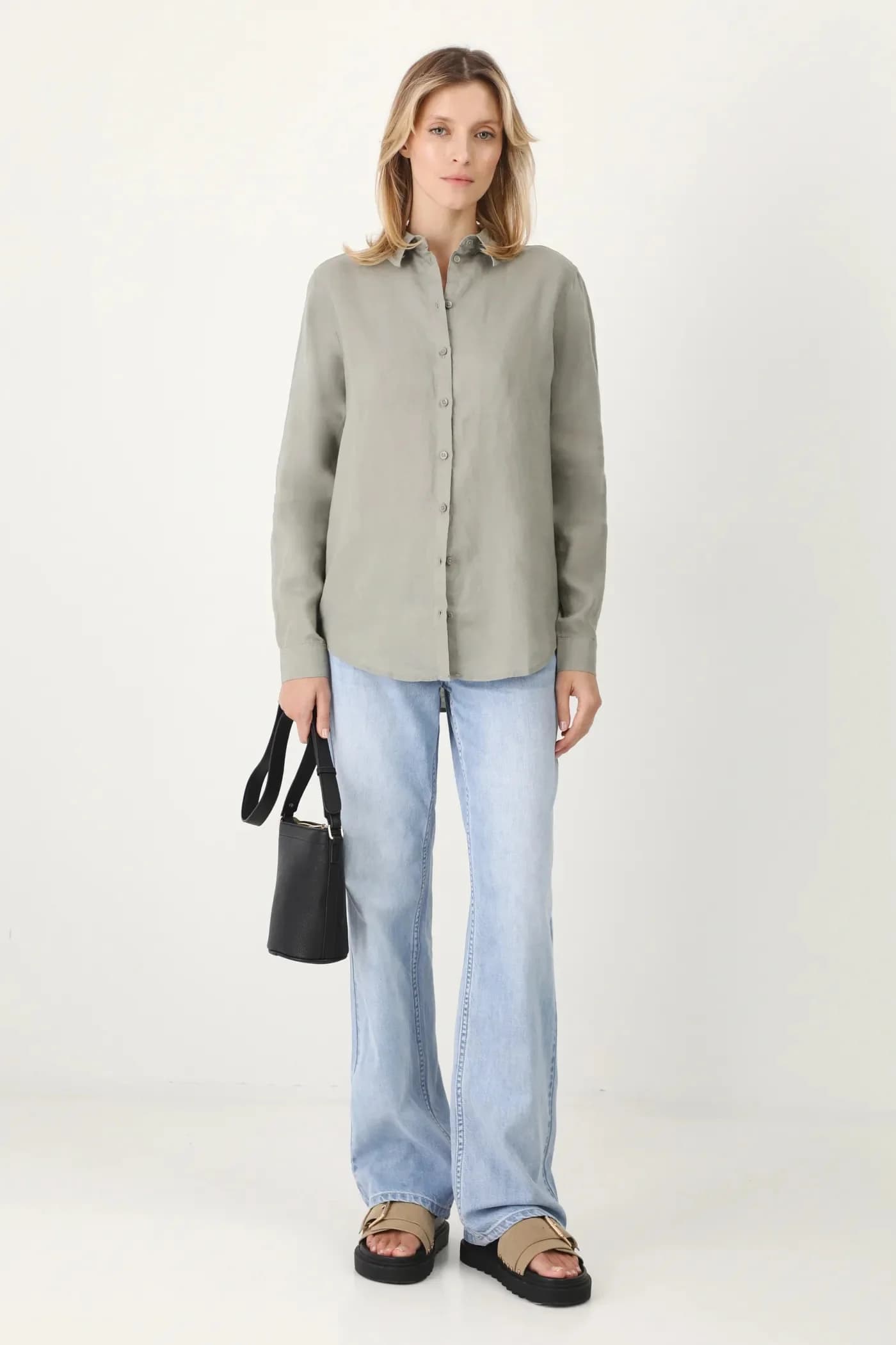 Льняная рубашка - фото 2