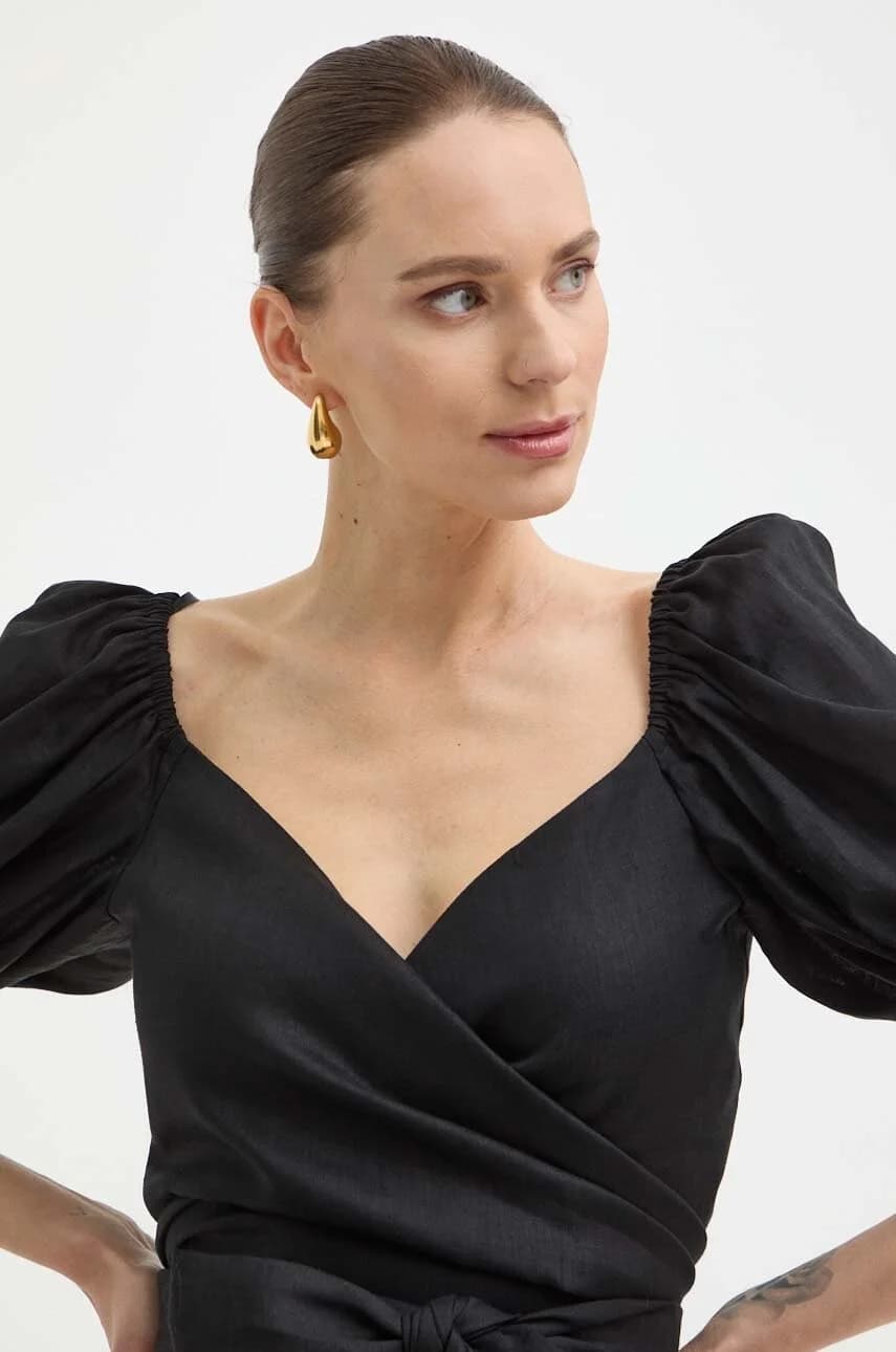 льняная рубашка RUNWAY COLLECTION - фото 4