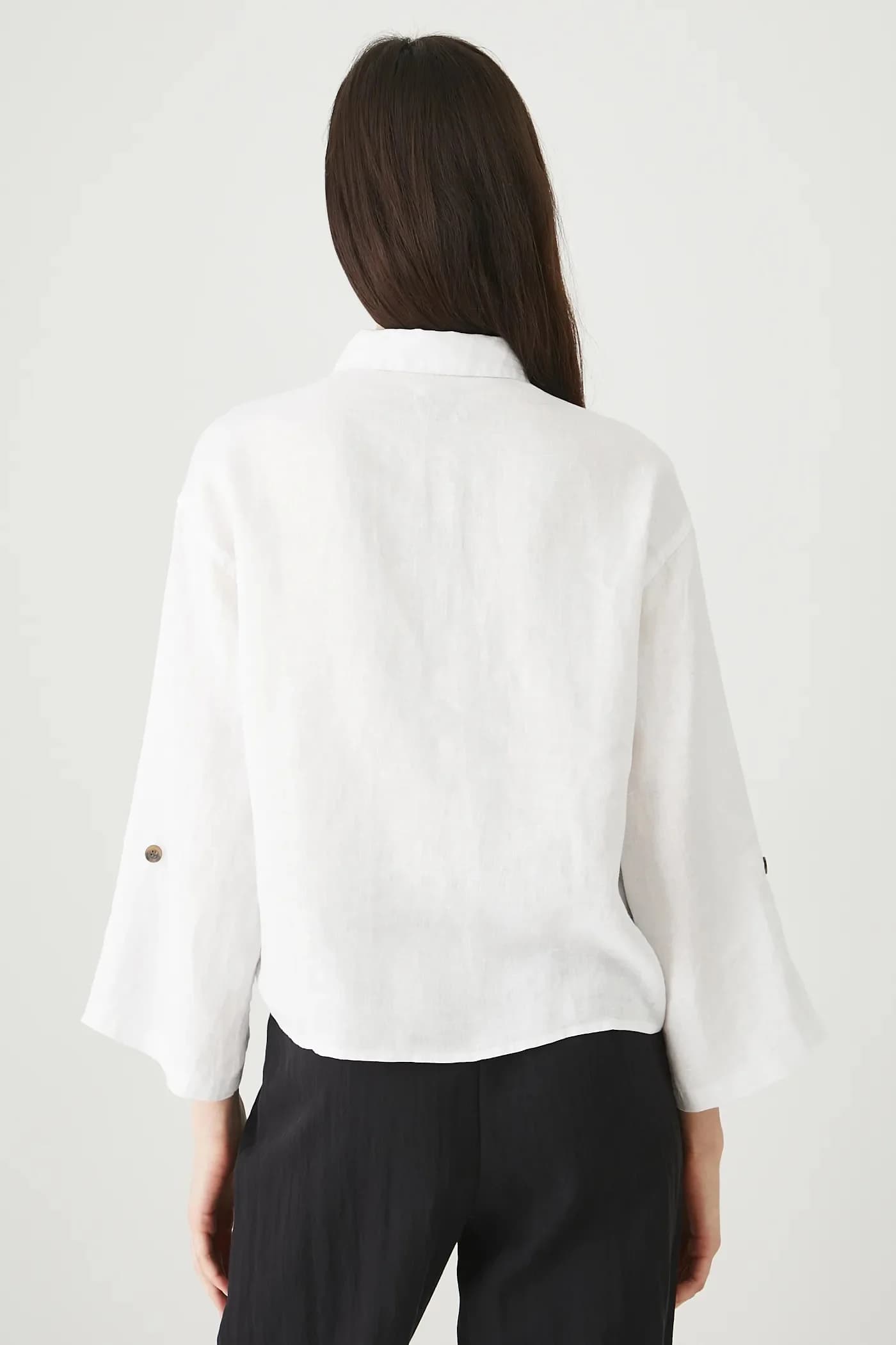 Льняная рубашка - фото 3