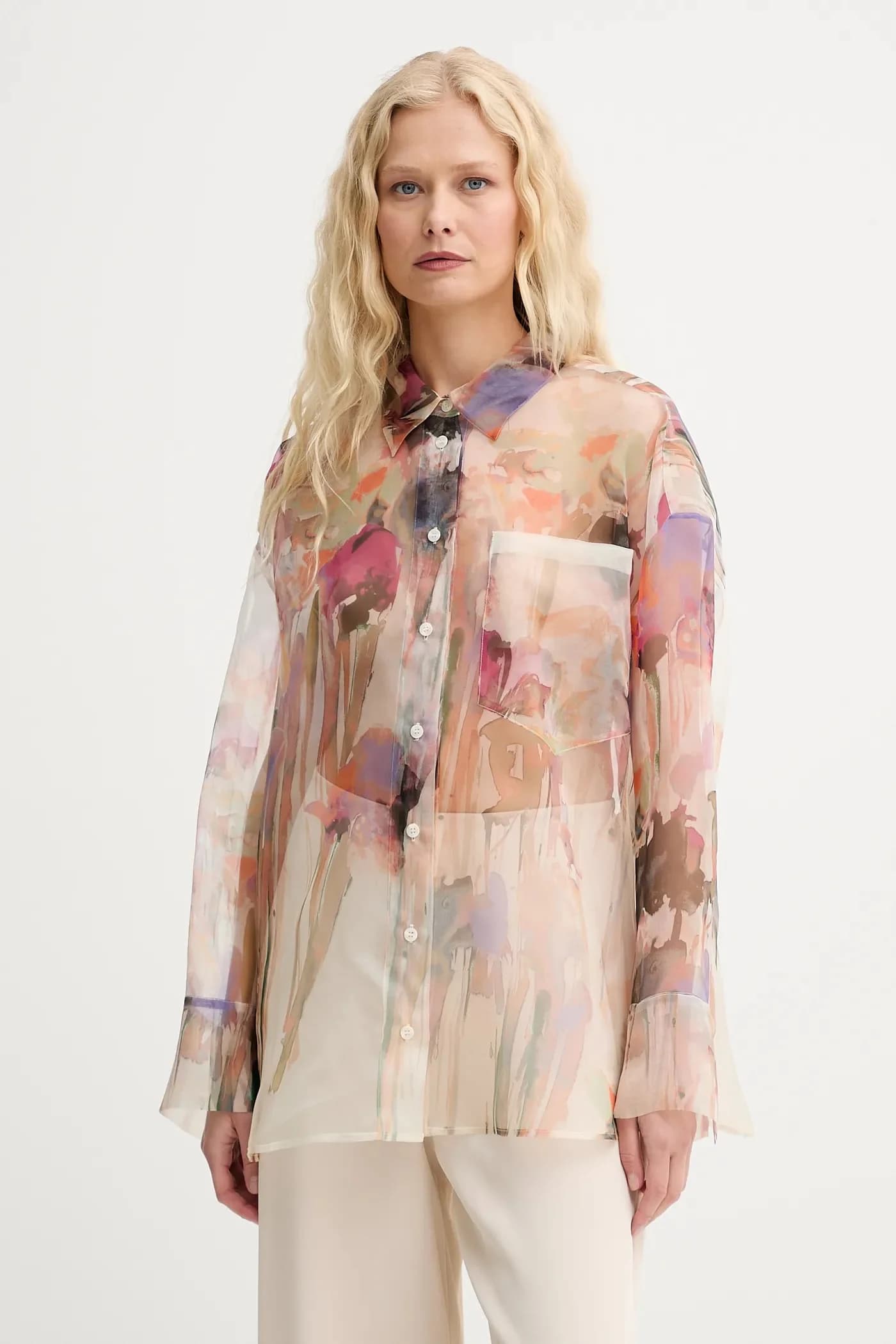 ПРИАМ шелковая рубашка