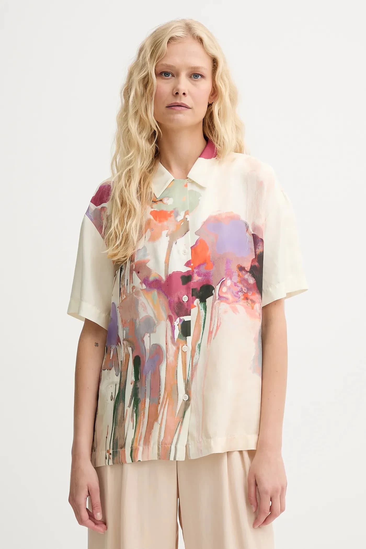 шелковая рубашка PIANE