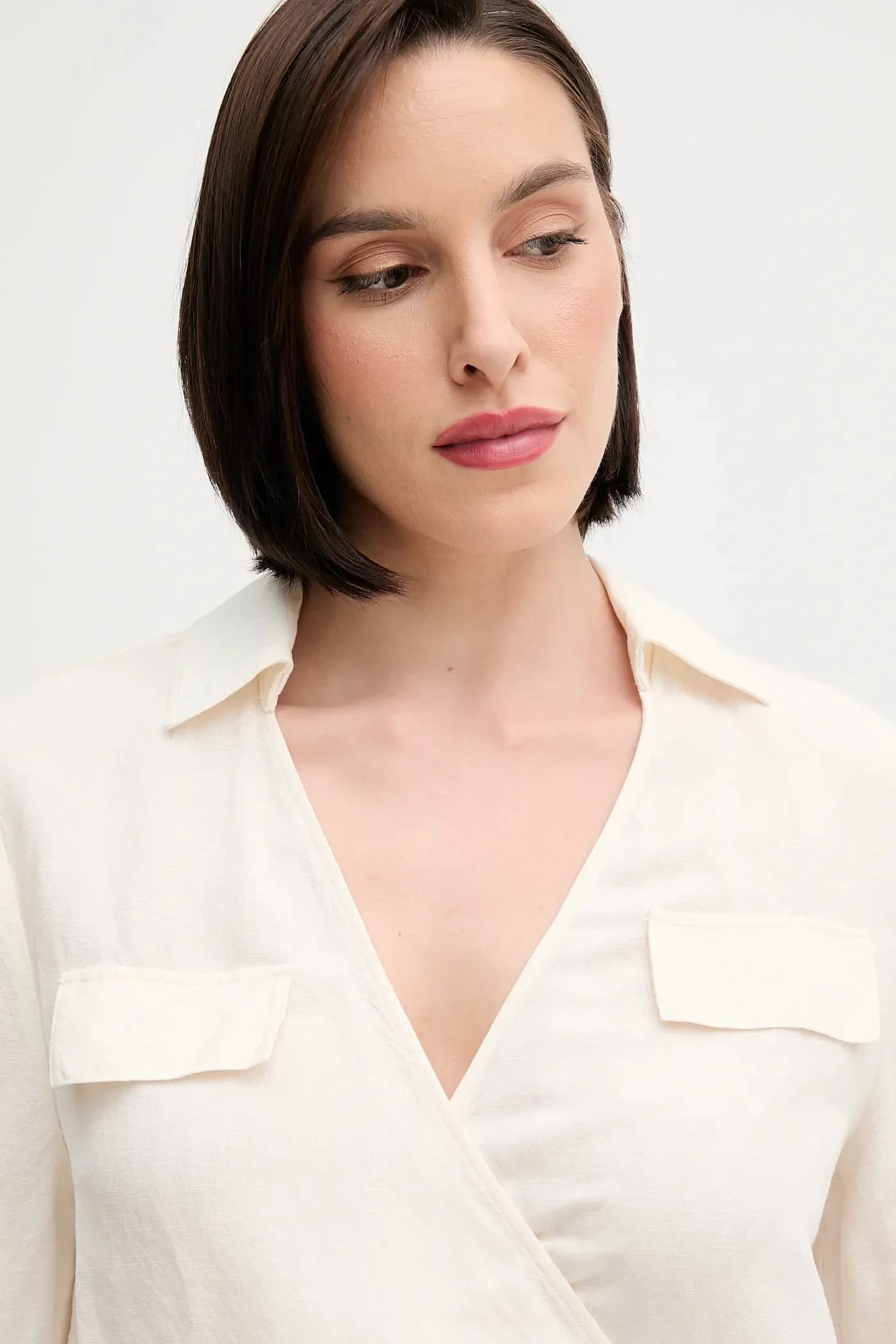 Льняная рубашка - фото 4