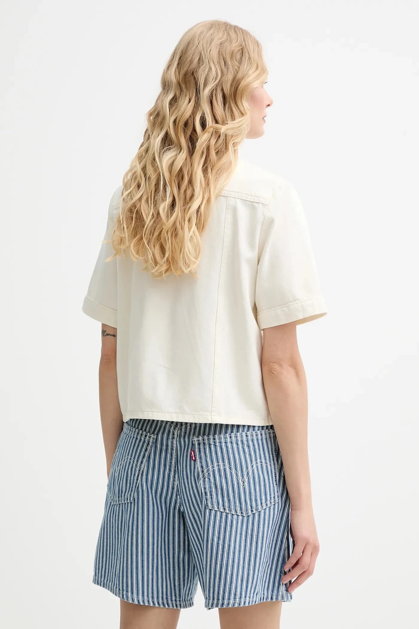 джинсовая рубашка RINOA CAMP SHIRT - фото 3