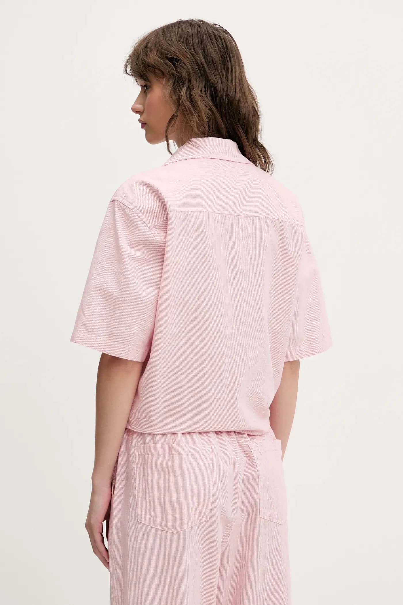 Рубашка из смесового льна - фото 3