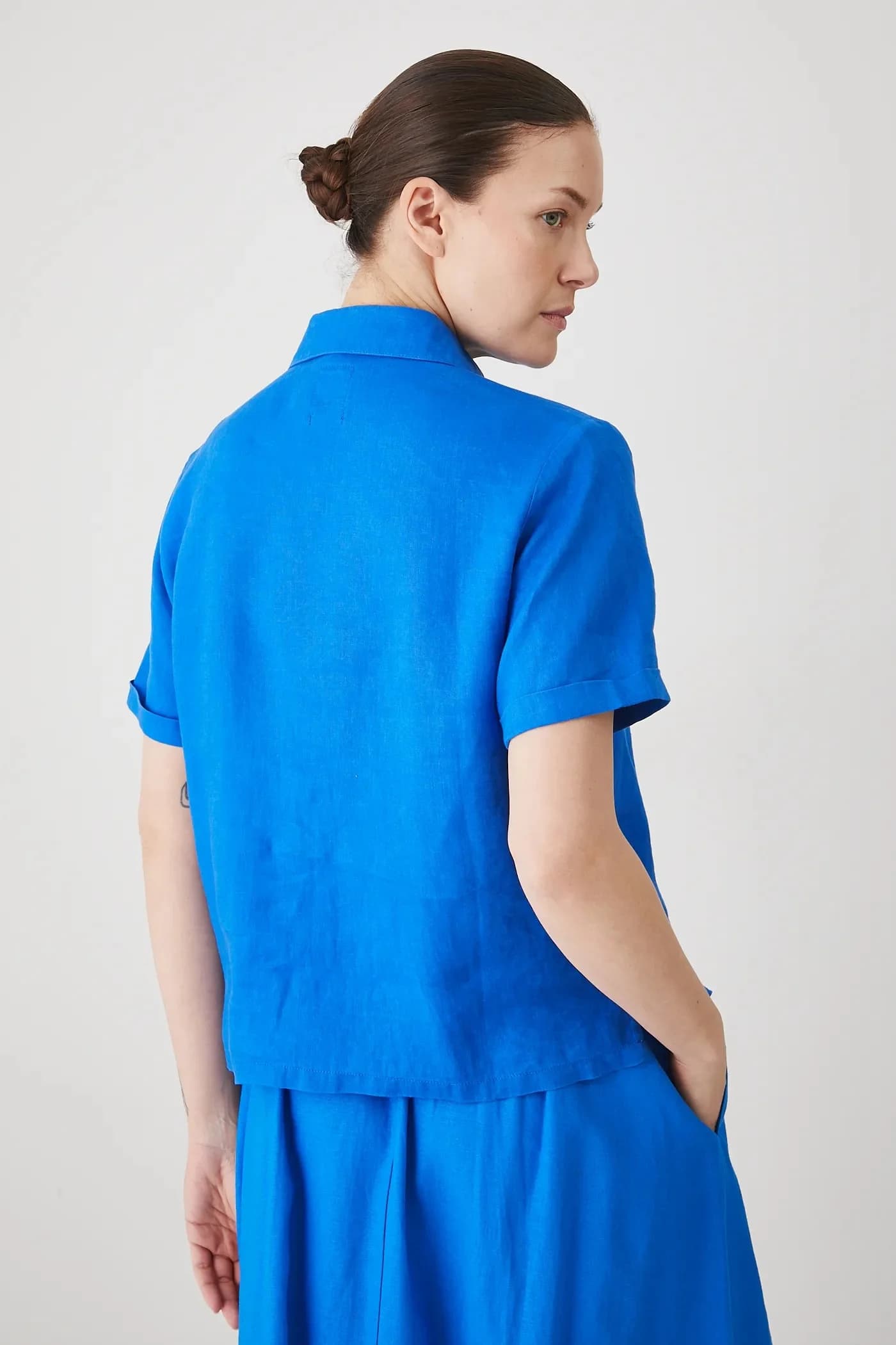 Льняная рубашка - фото 3