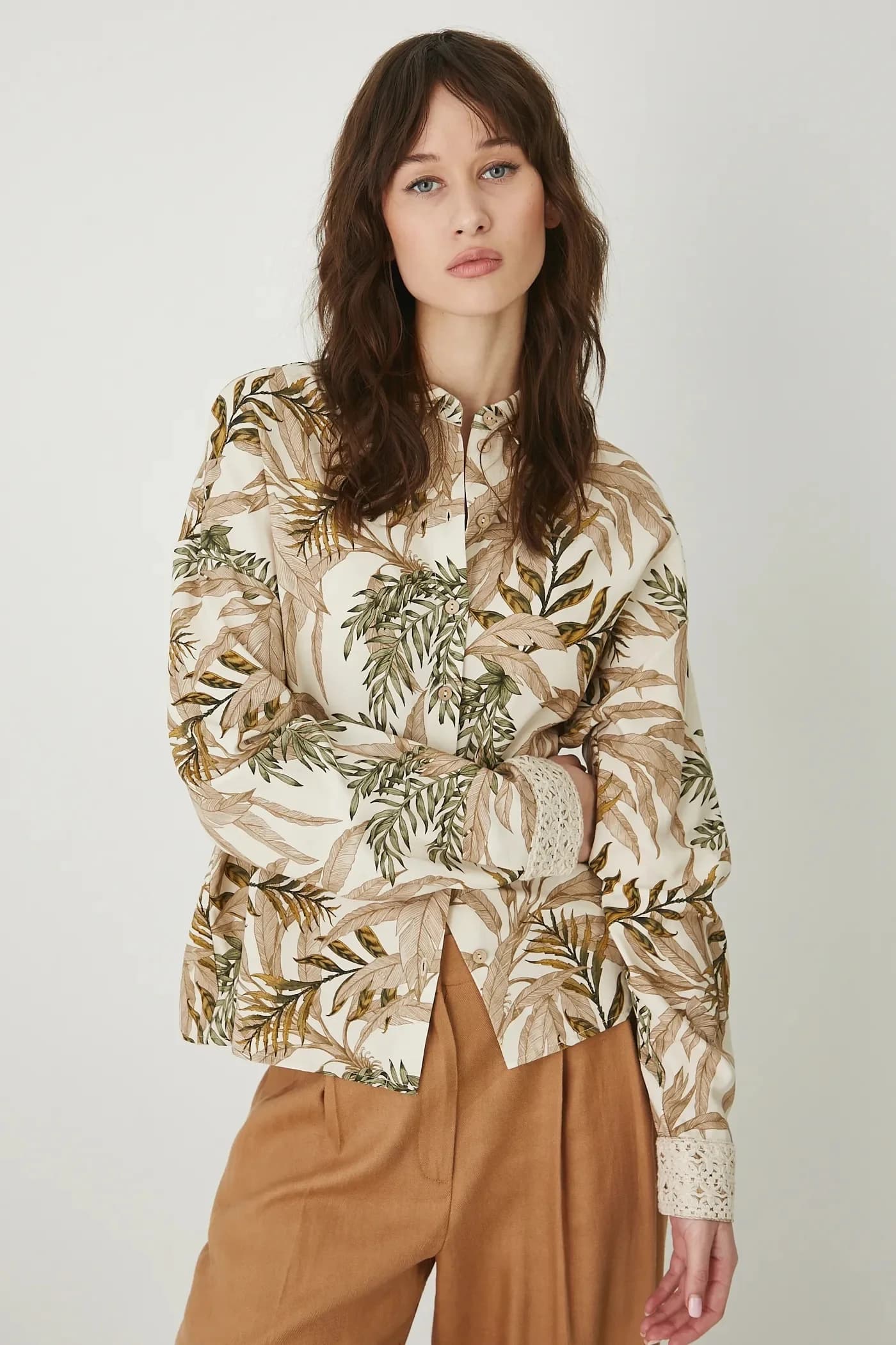 Рубашка из смесового льна