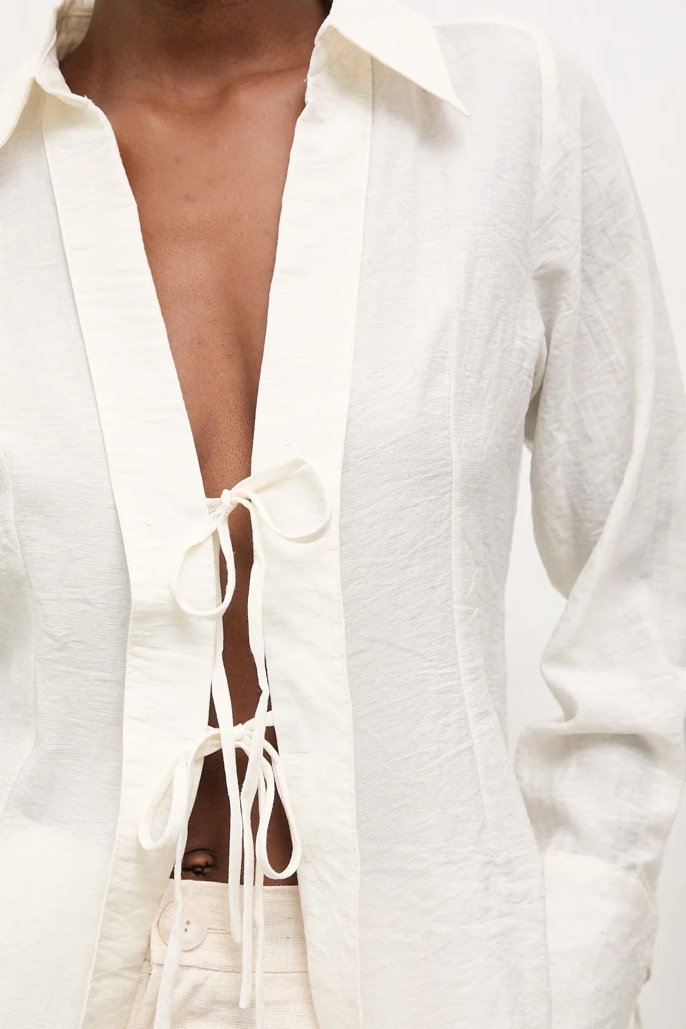 Льняная рубашка - фото 5