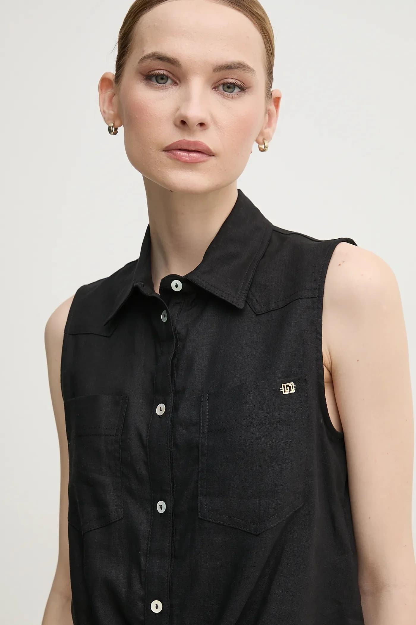 Льняная рубашка - фото 4