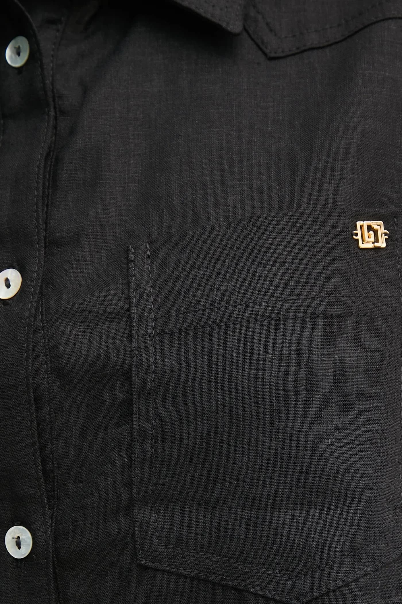 Льняная рубашка - фото 5