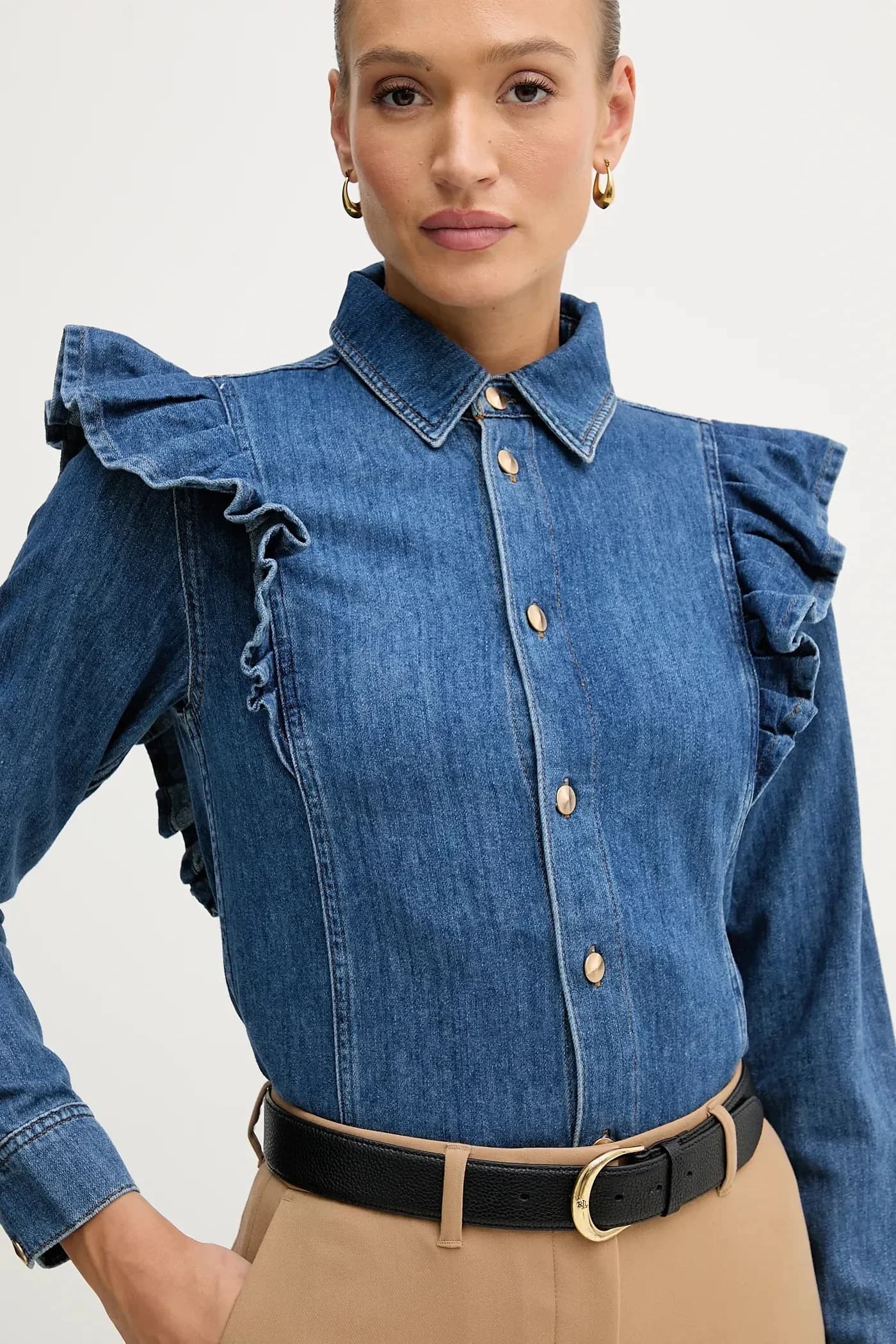 Хлопковая рубашка - фото 4