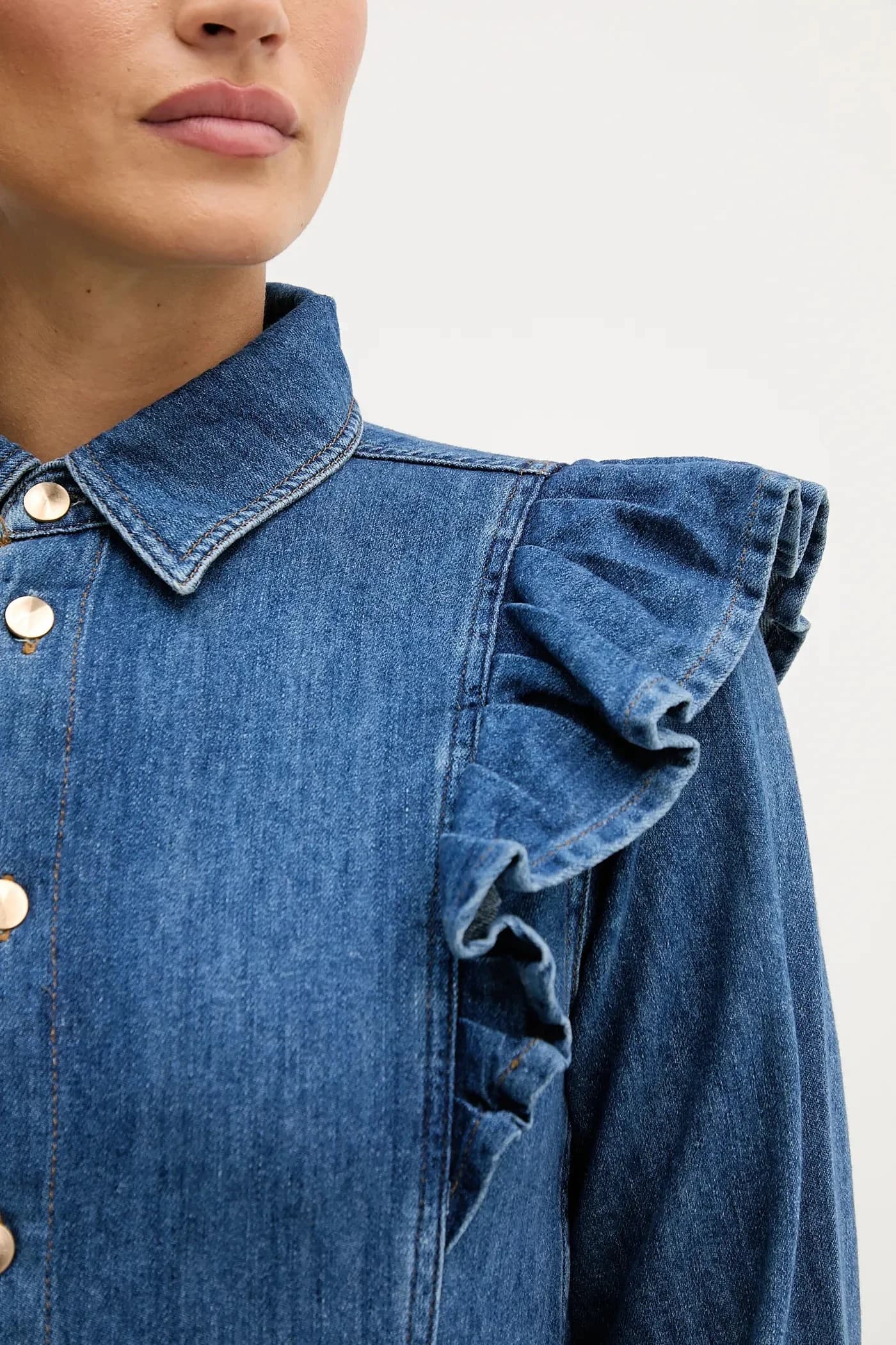 Хлопковая рубашка - фото 5