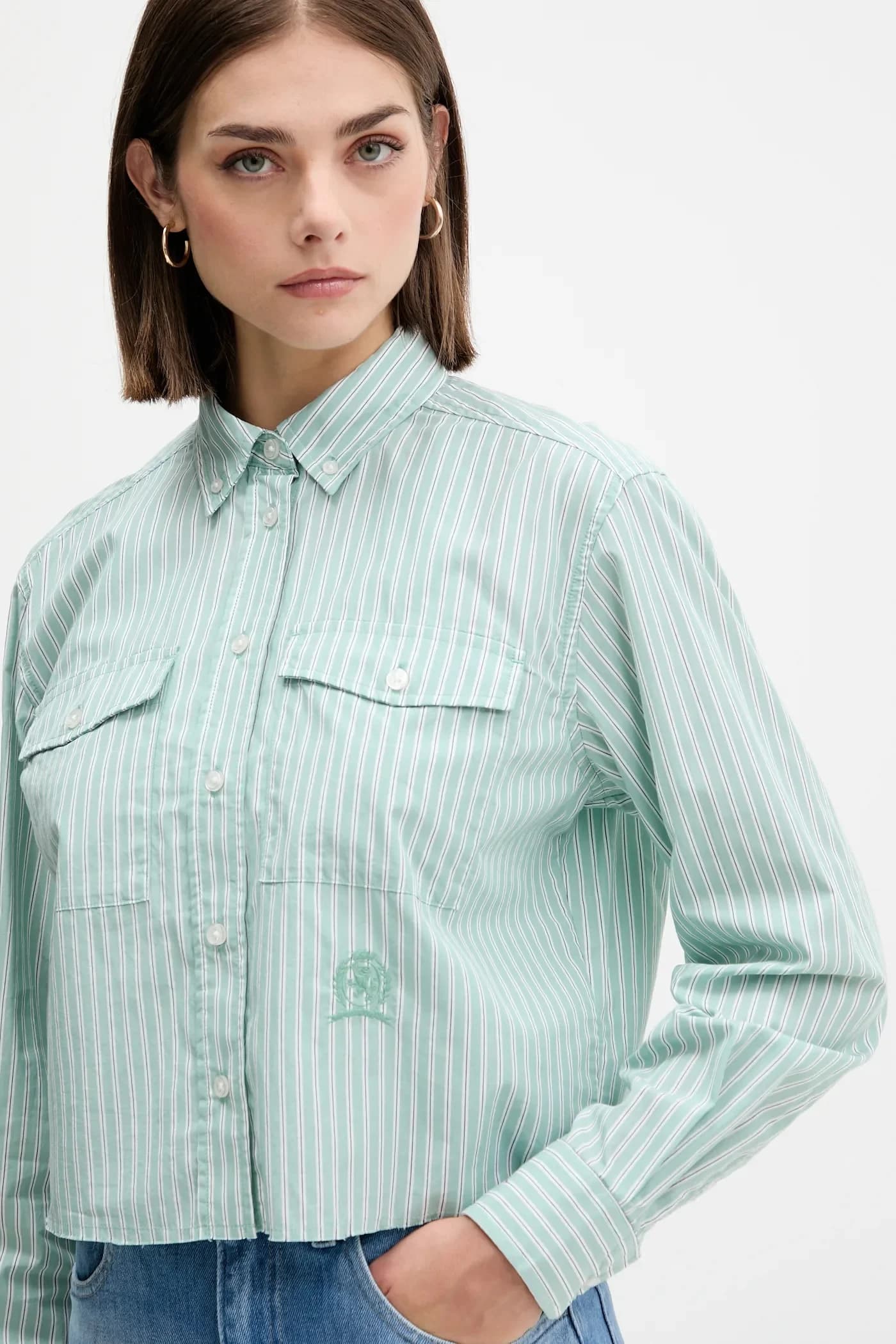 Хлопковая рубашка - фото 4