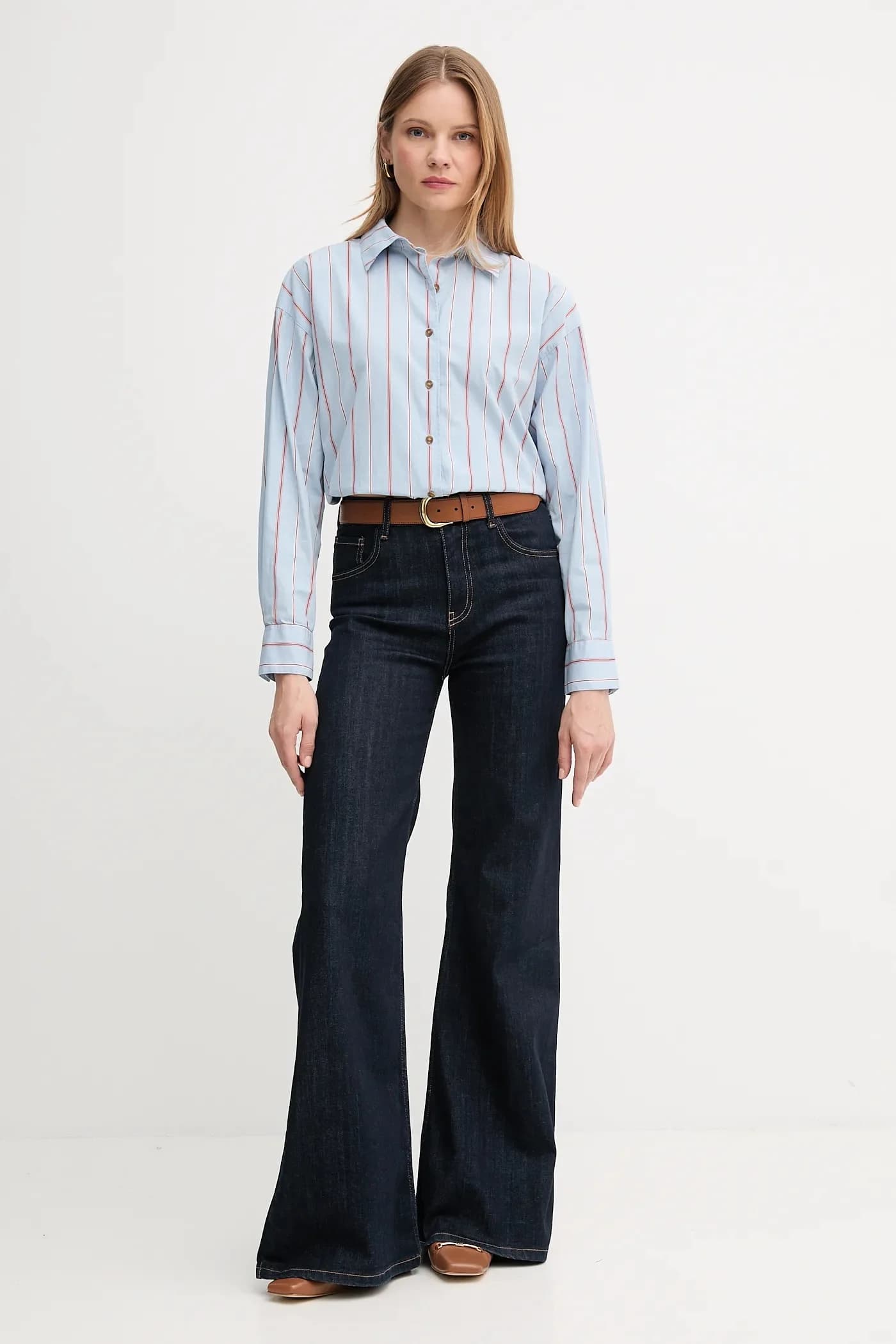 рубашка из хлопка SAFFRON - фото 2