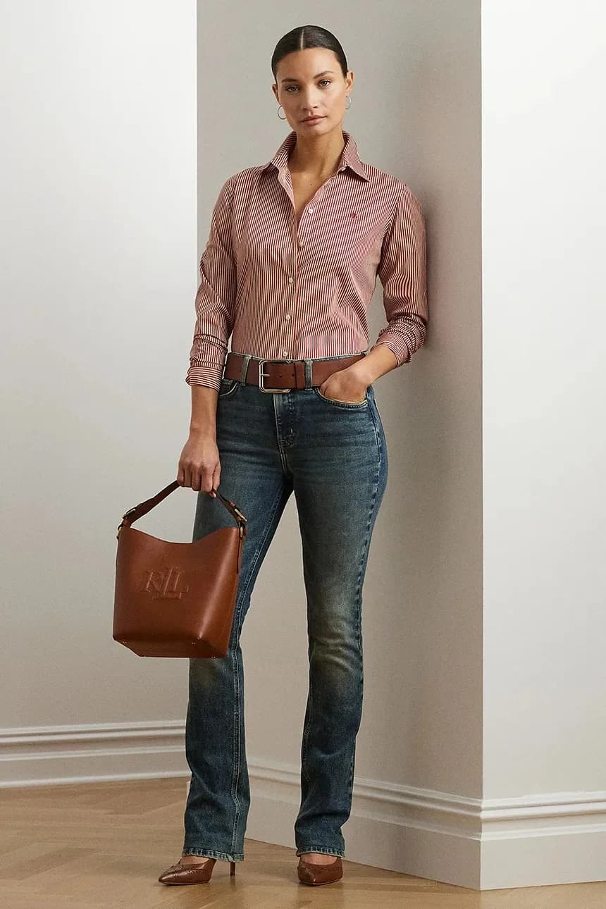 рубашка Lauren Ralph Lauren из хлопка - фото 3