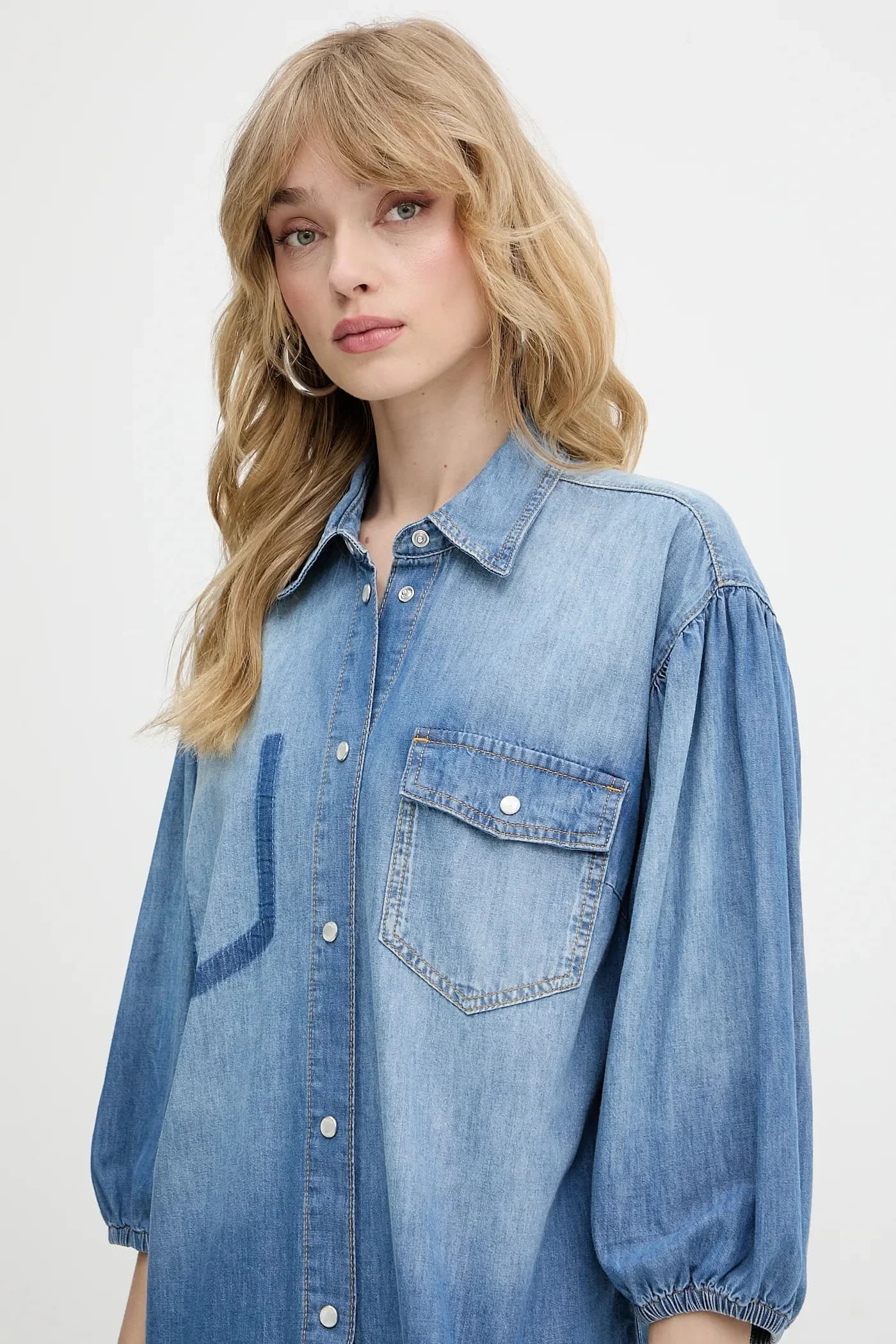 Джинсовая рубашка - фото 4