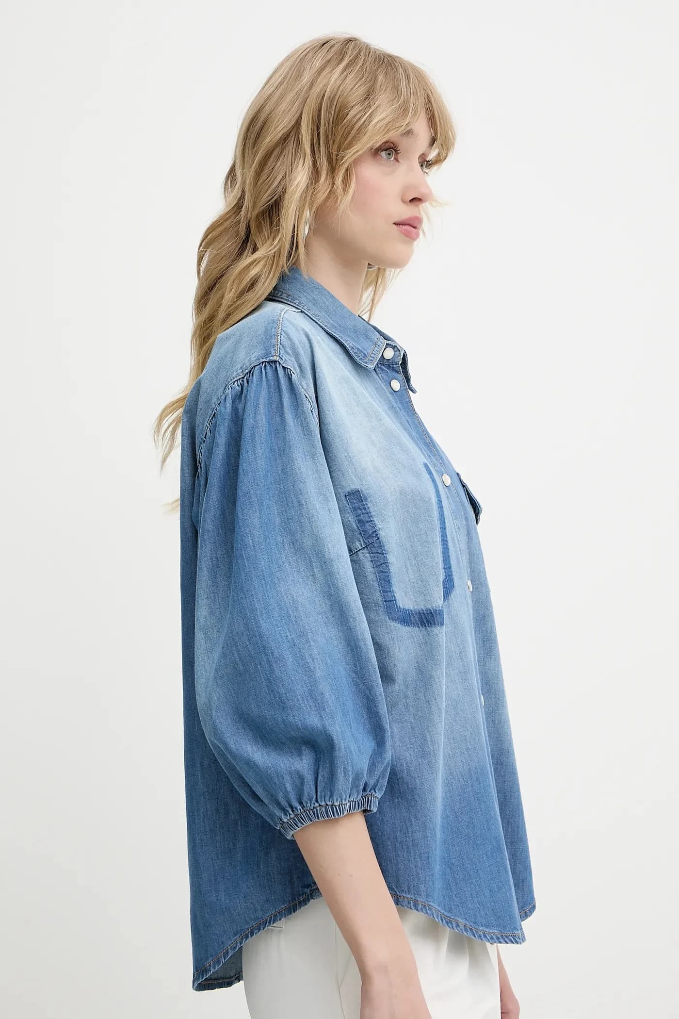 Джинсовая рубашка - фото 5