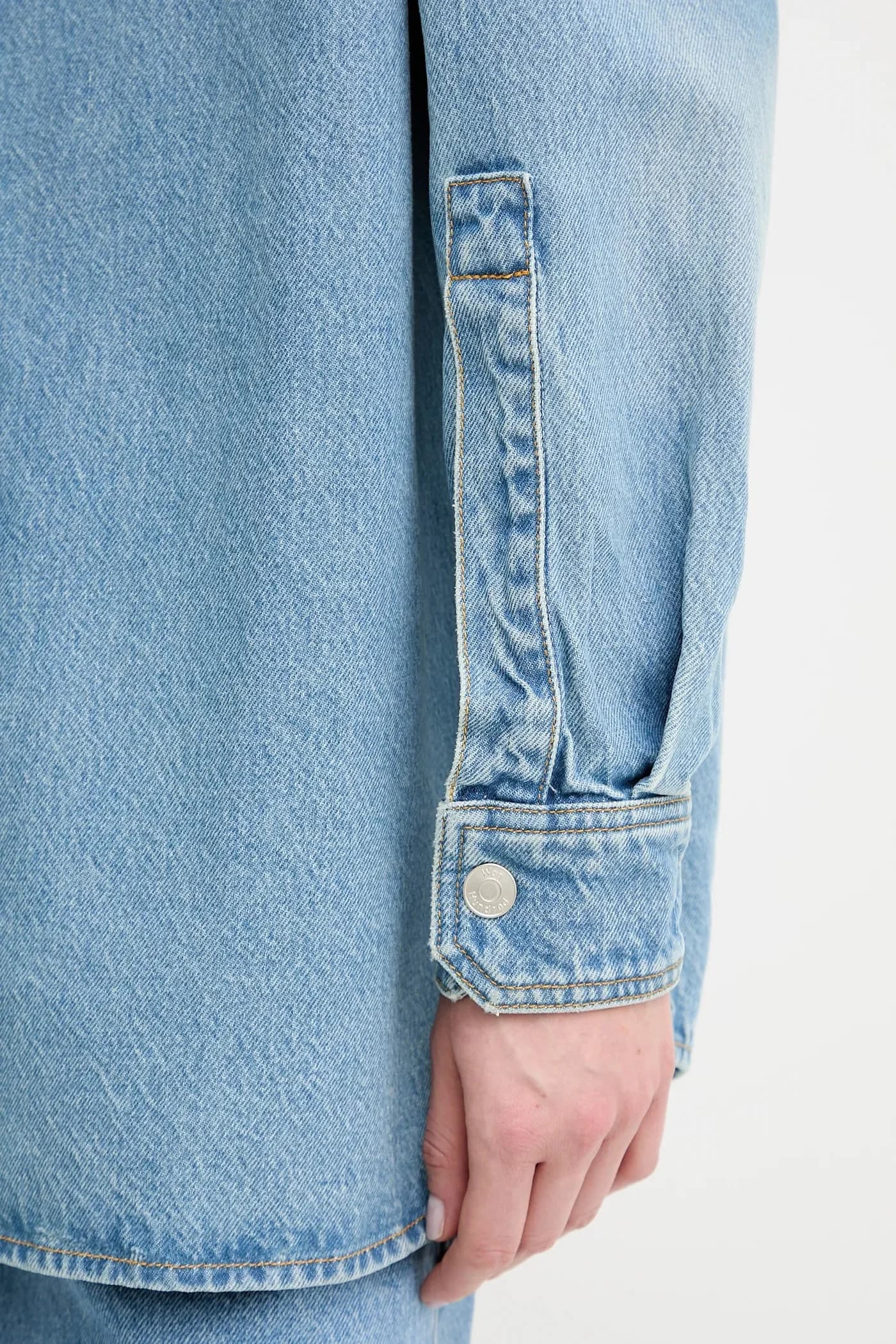 Джинсовая рубашка - фото 5