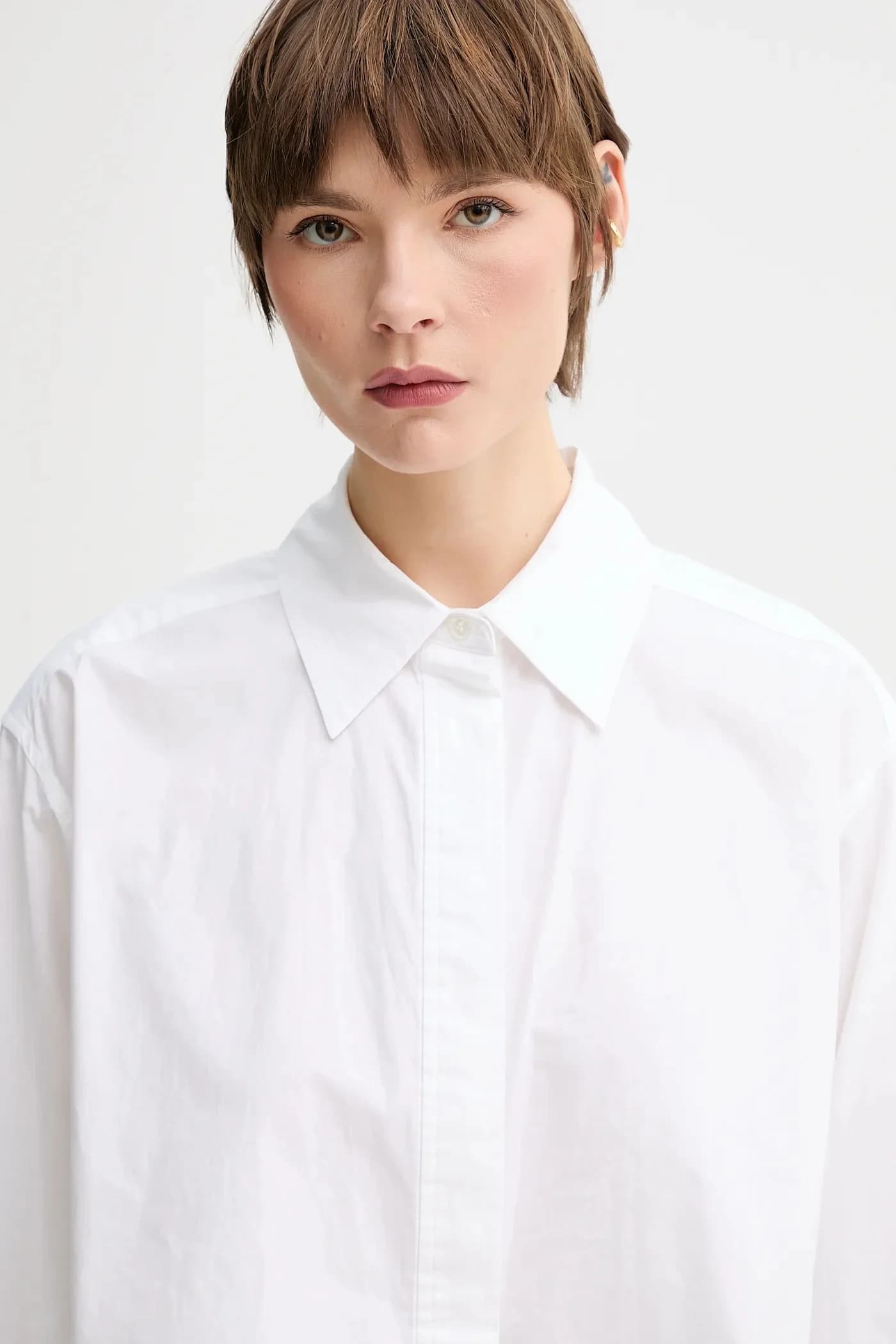 рубашка Maude из хлопка - фото 5