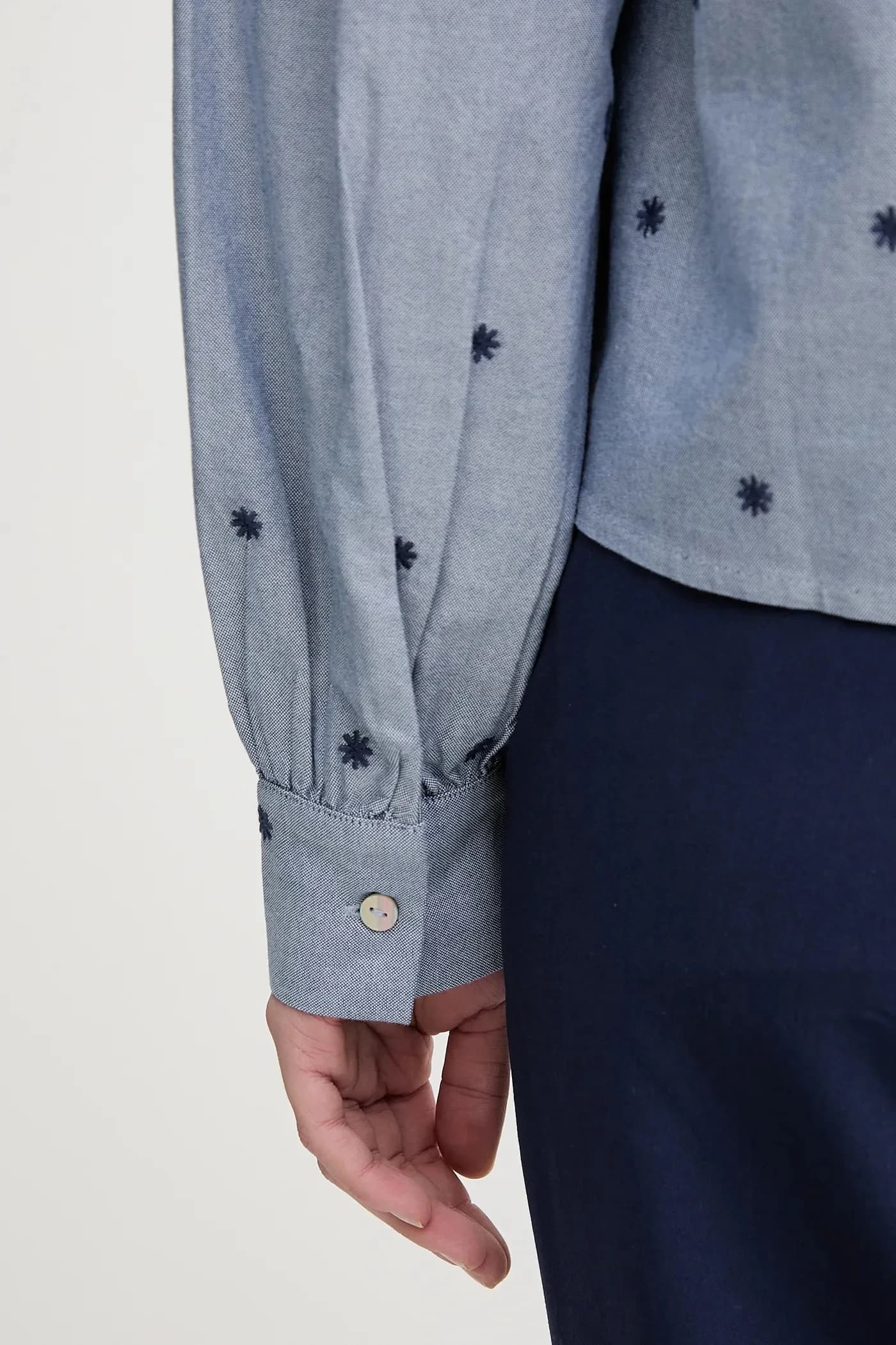 Хлопковая рубашка - фото 5