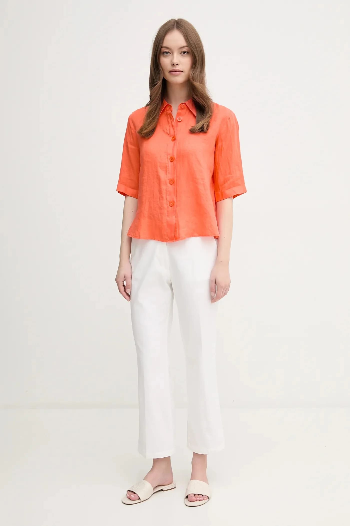 Льняная рубашка - фото 2