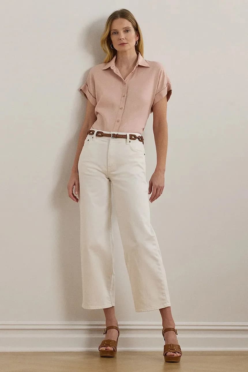 Льняная рубашка Lauren Ralph Lauren - фото 3