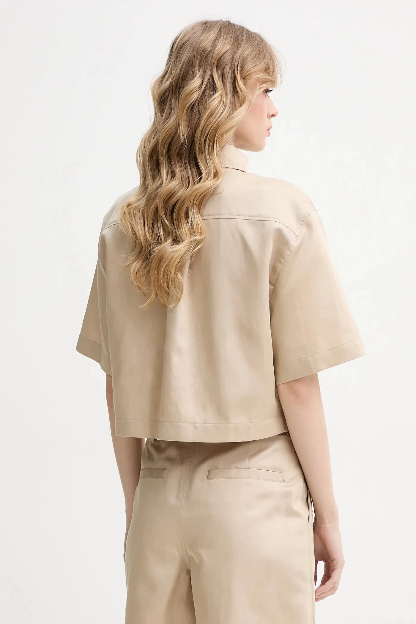 Рубашка из смесового льна - фото 3