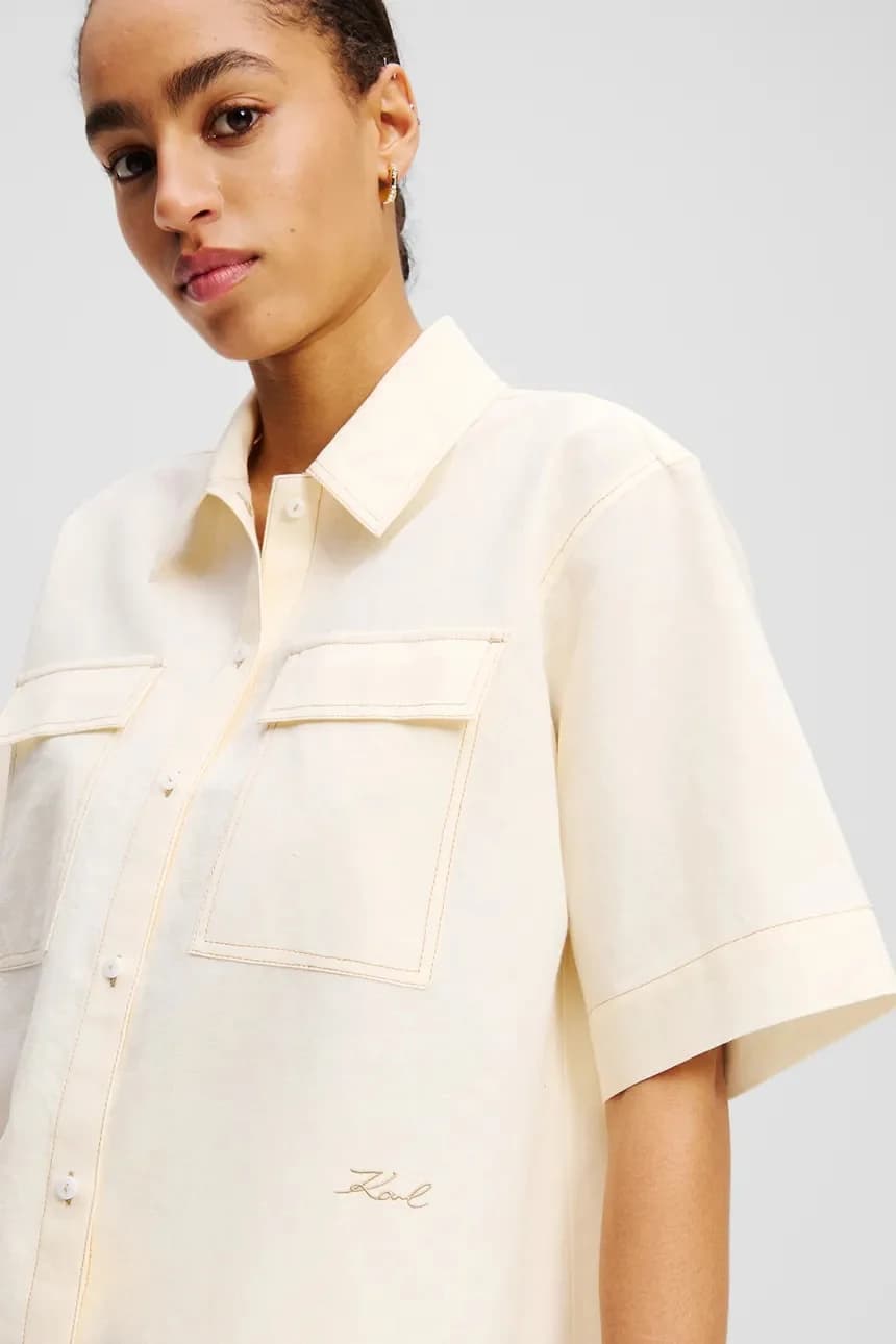 Льняная рубашка - фото 3