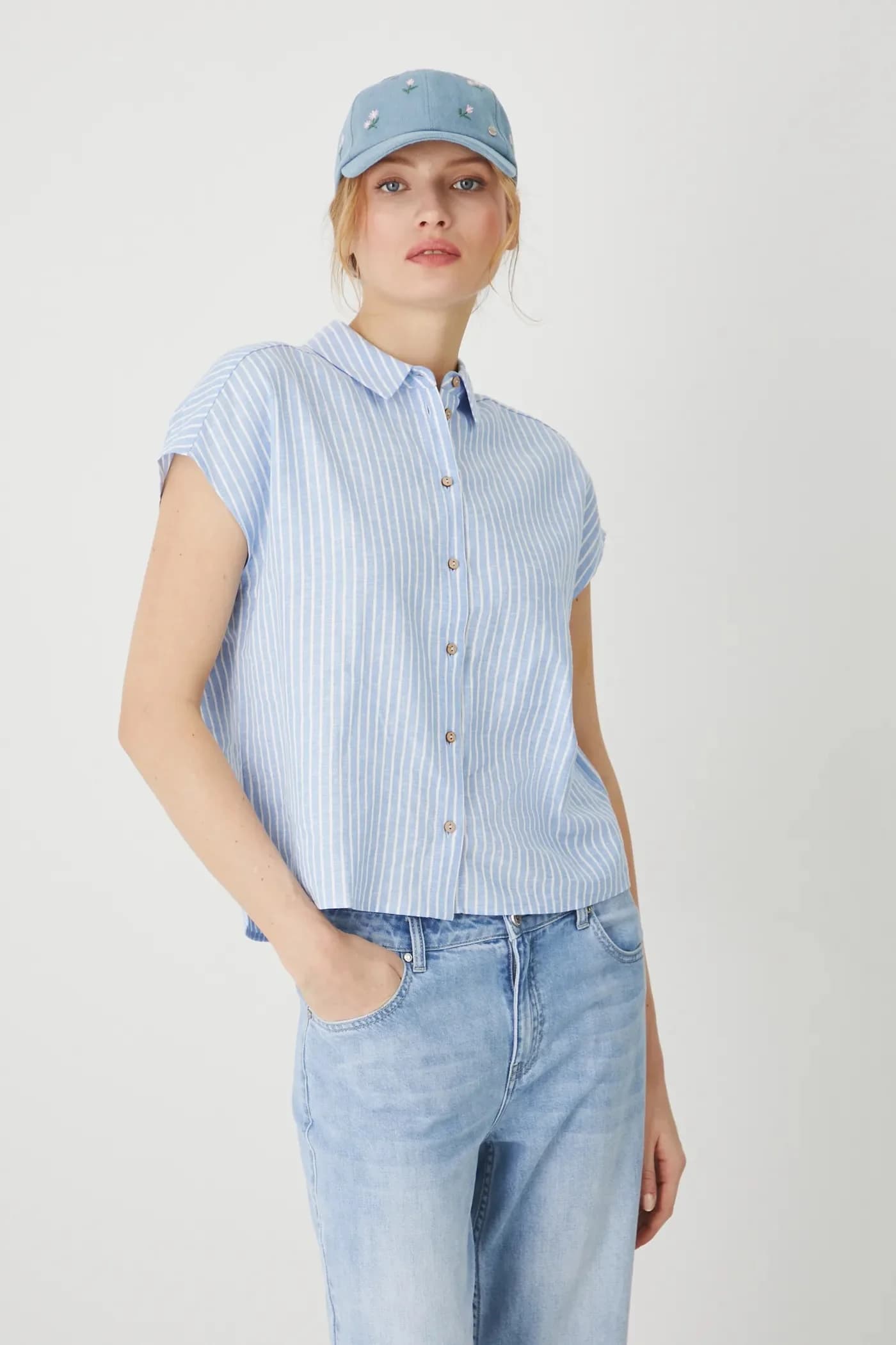 Льняная рубашка - фото 3