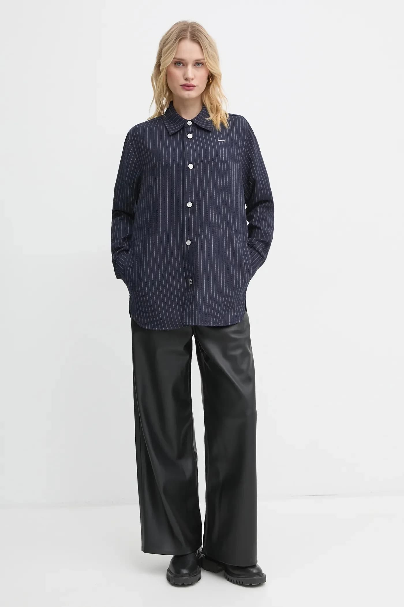 Рубашка из смесовой шерсти - фото 2