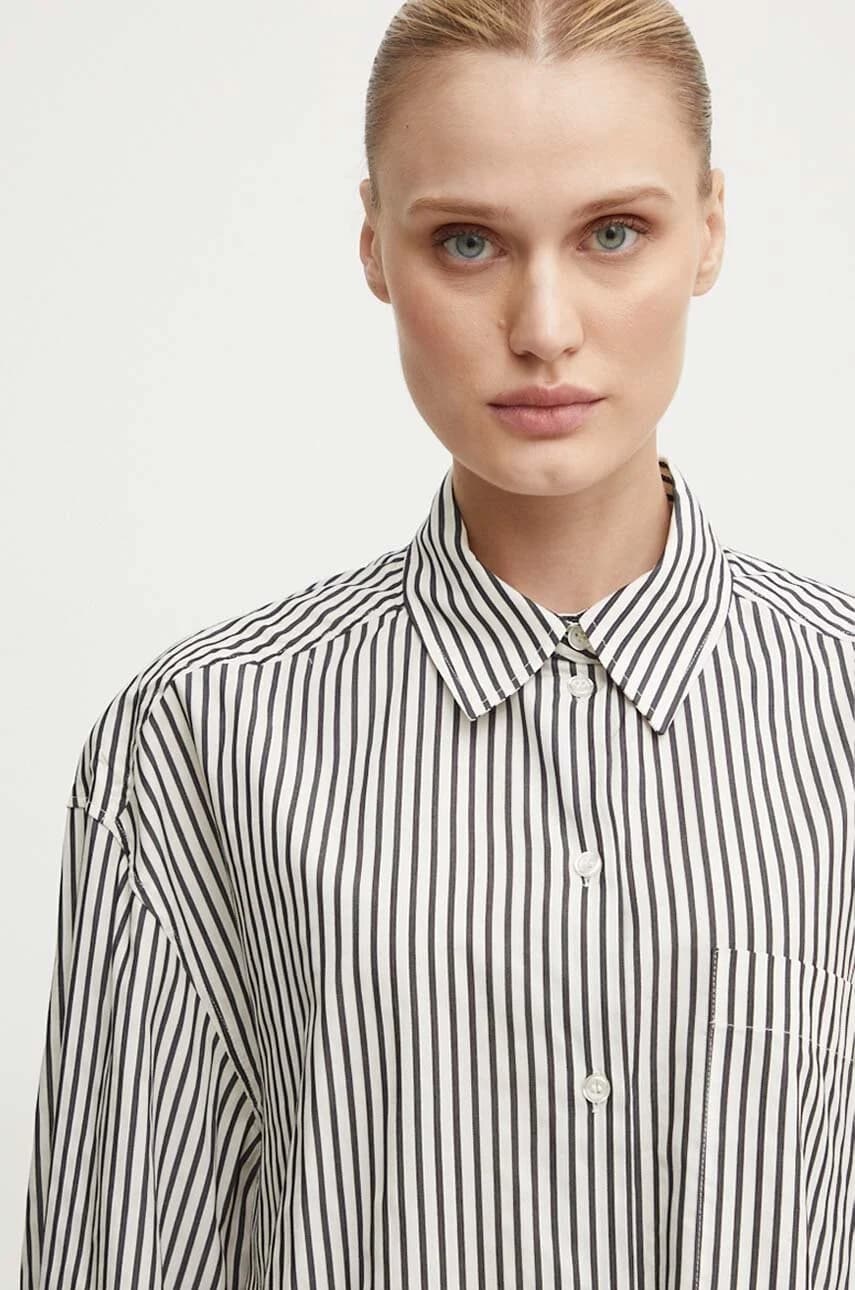 Светло-коричневая рубашка — Daily Classic Stripe RD - фото 4