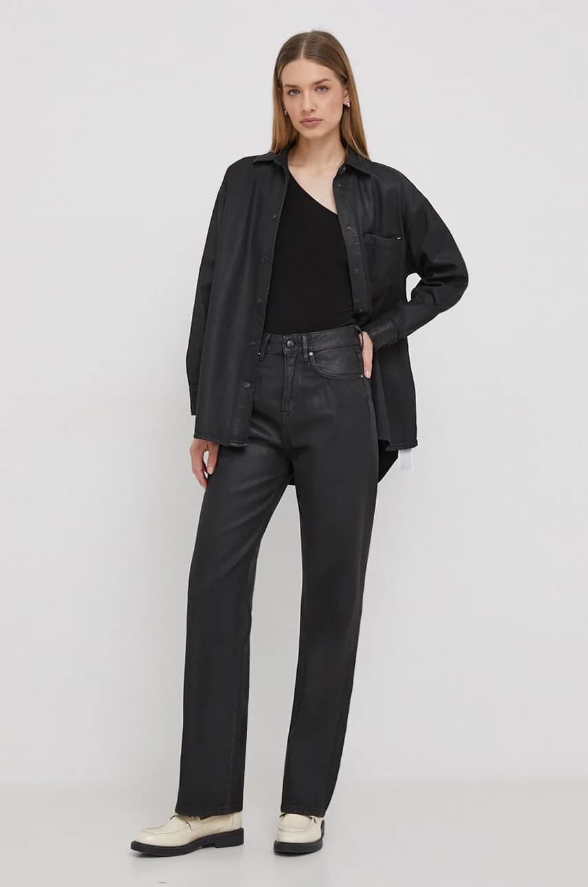 рубашка из хлопка ALIX COATED - фото 2