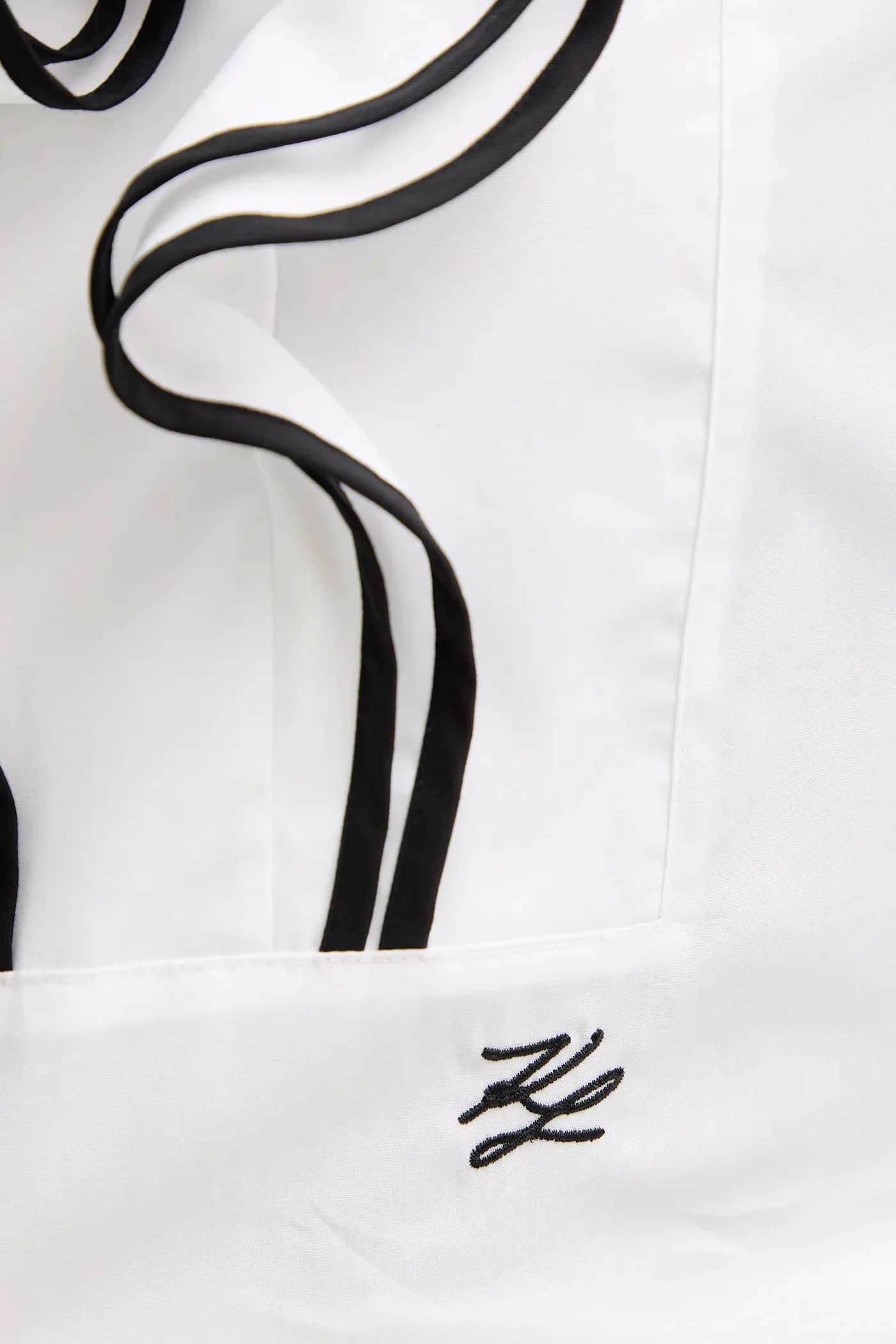 Хлопковая рубашка Карла Лагерфельда - фото 5