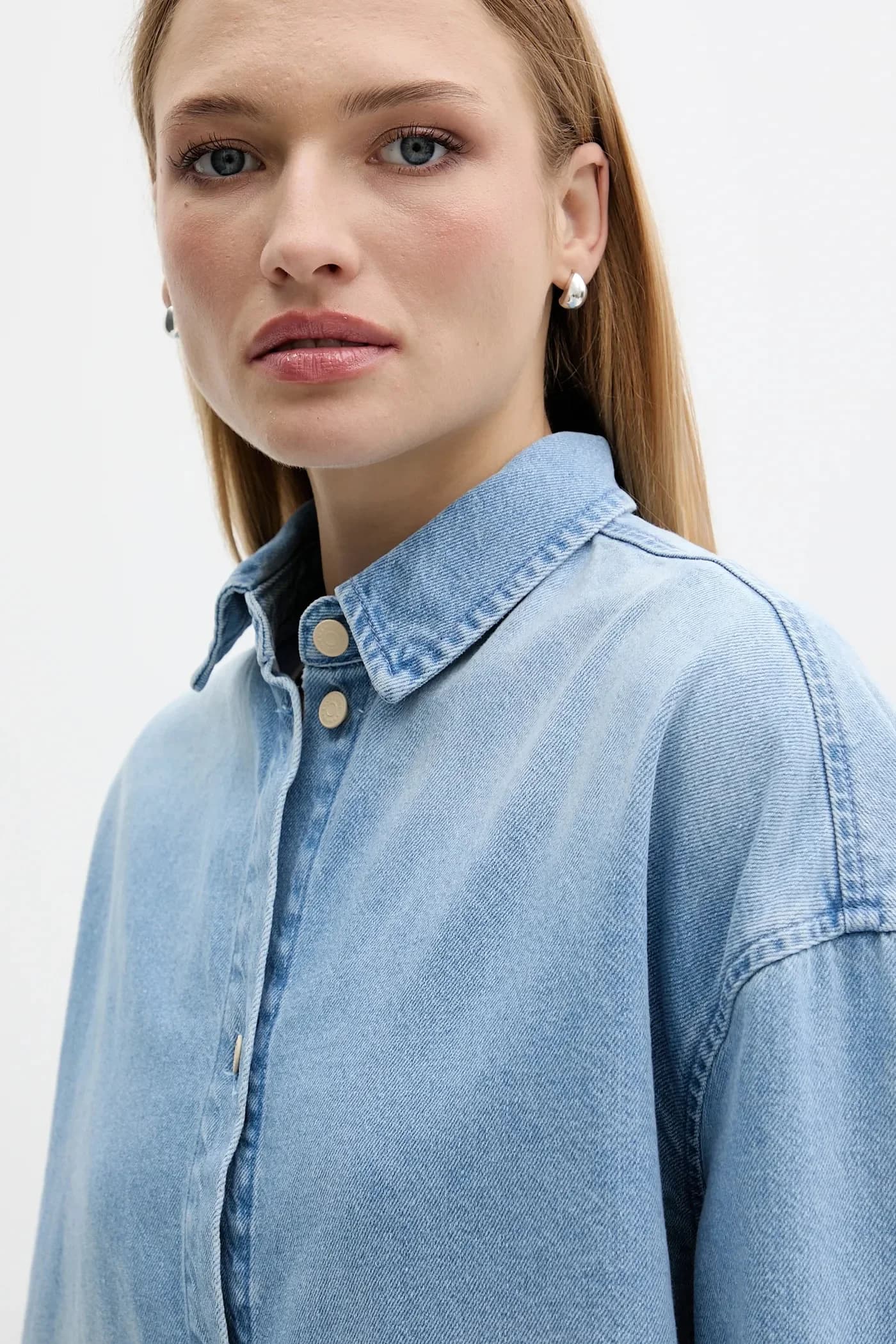 Джинсовая рубашка - фото 5