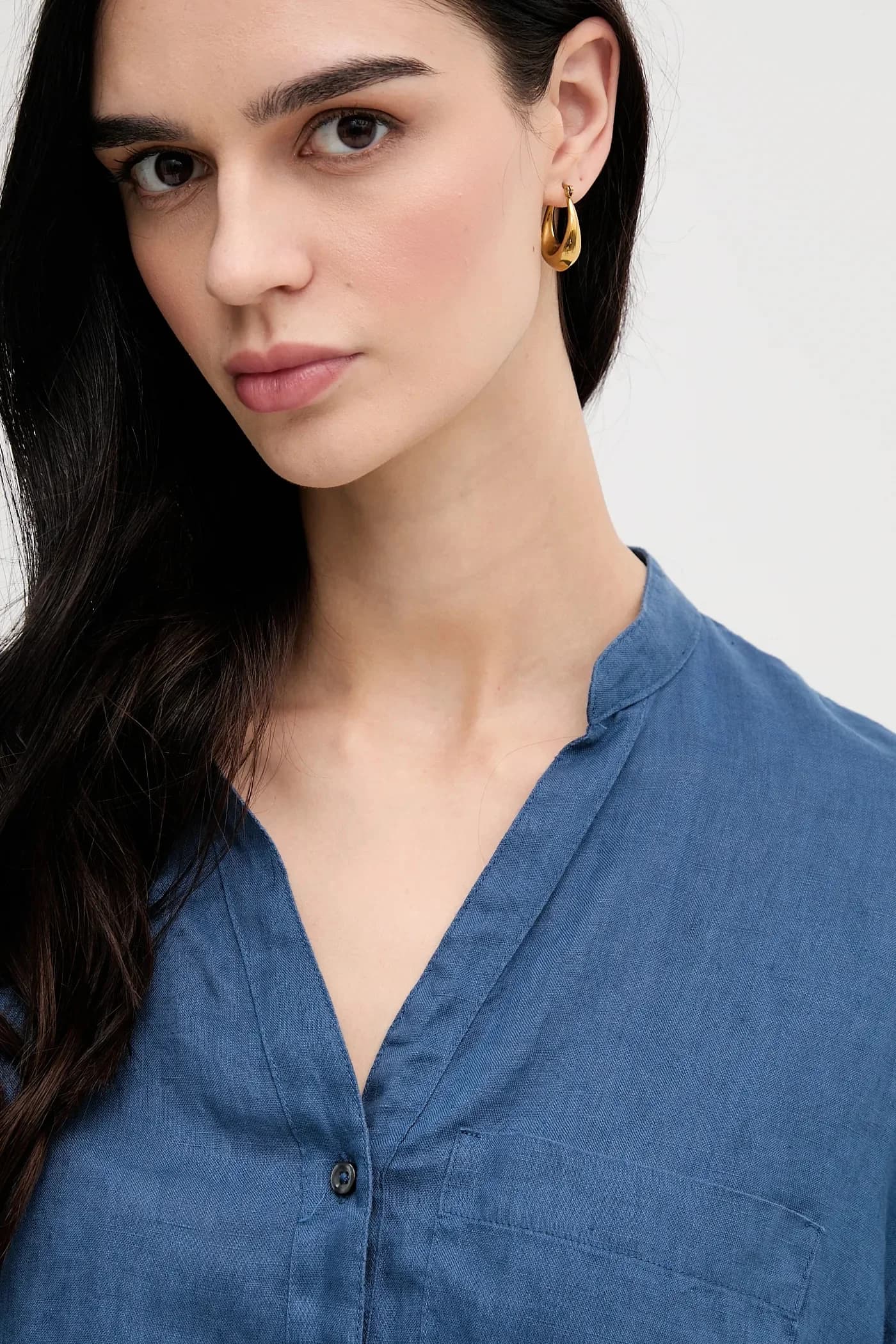 Льняная рубашка - фото 4