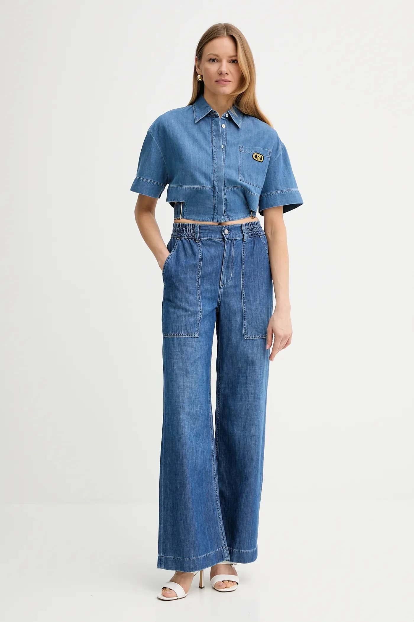 Джинсовая рубашка - фото 2